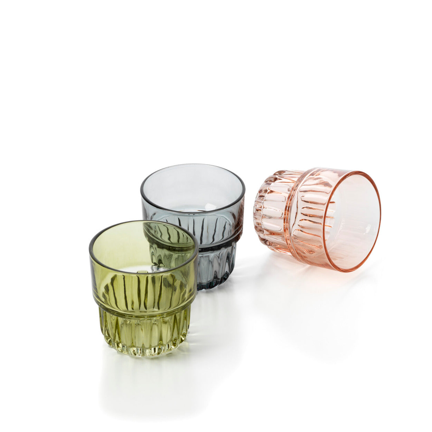 Bazar Bizar Antwerp The Faceted Tumbler - Smoky Grey