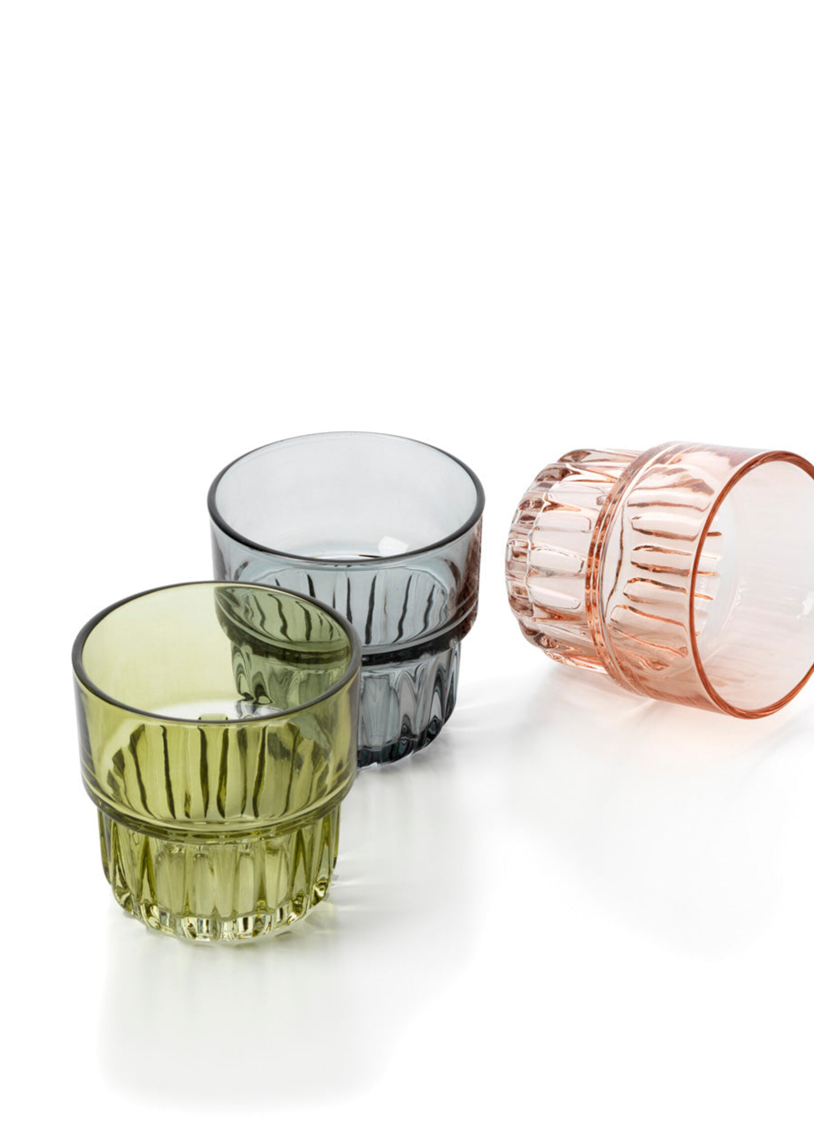 Bazar Bizar Antwerp The Faceted Tumbler - Smoky Grey