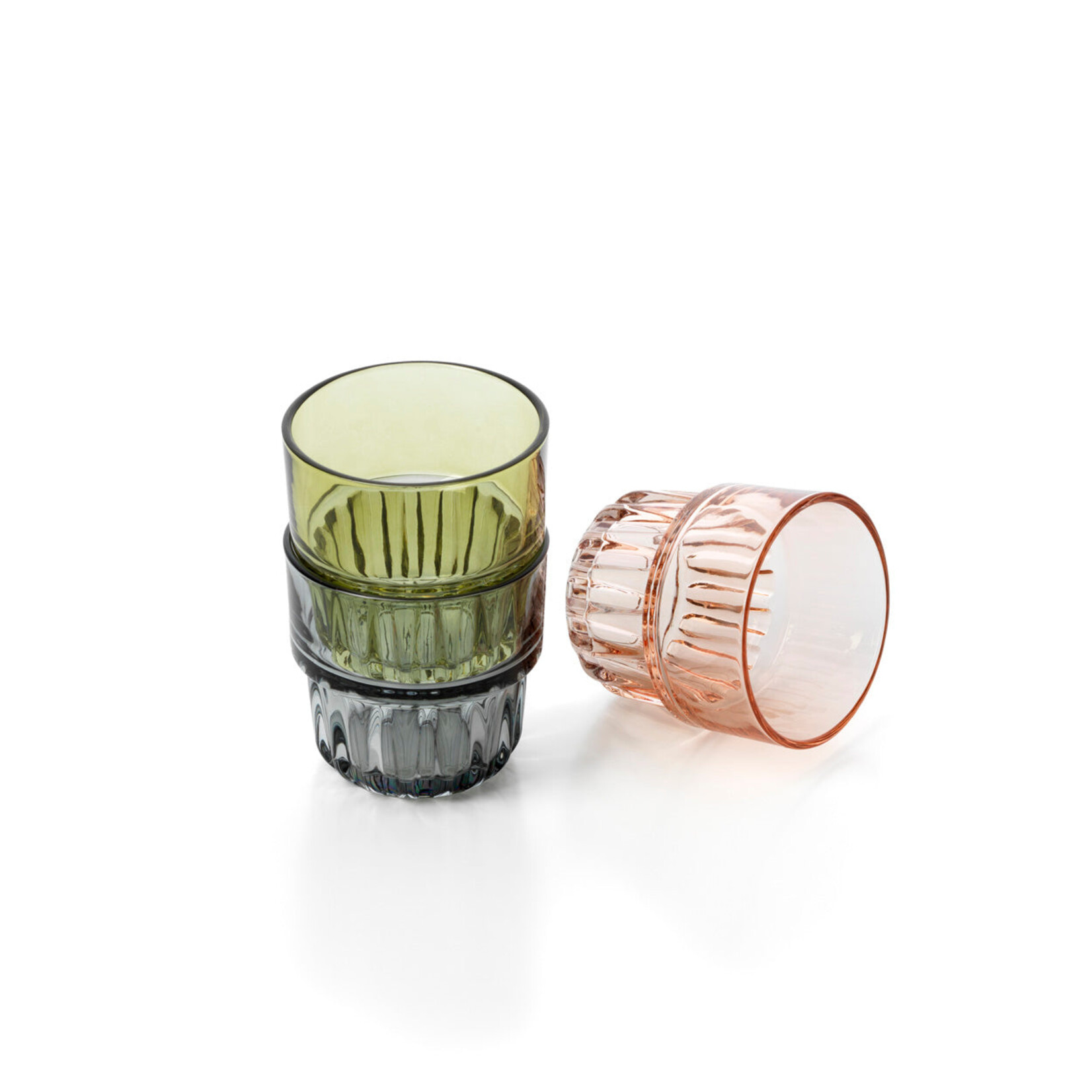 Bazar Bizar Antwerp The Faceted Tumbler - Smoky Grey