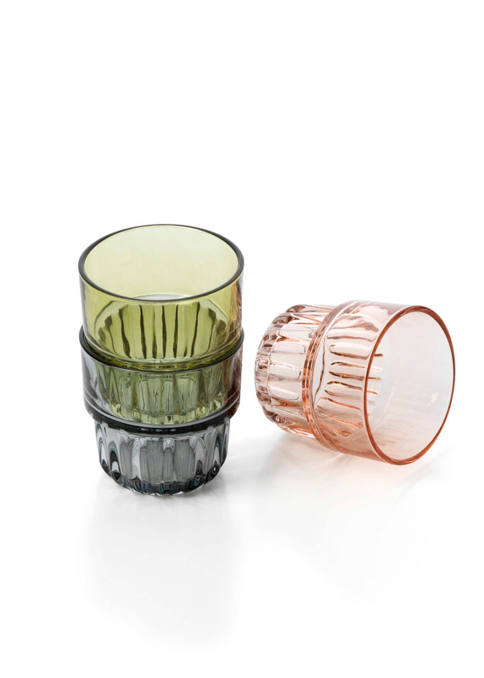 Bazar Bizar Antwerp The Faceted Tumbler - Smoky Grey