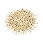 Bazar Bizar Antwerp The Seagrass Shell Coaster - Natural