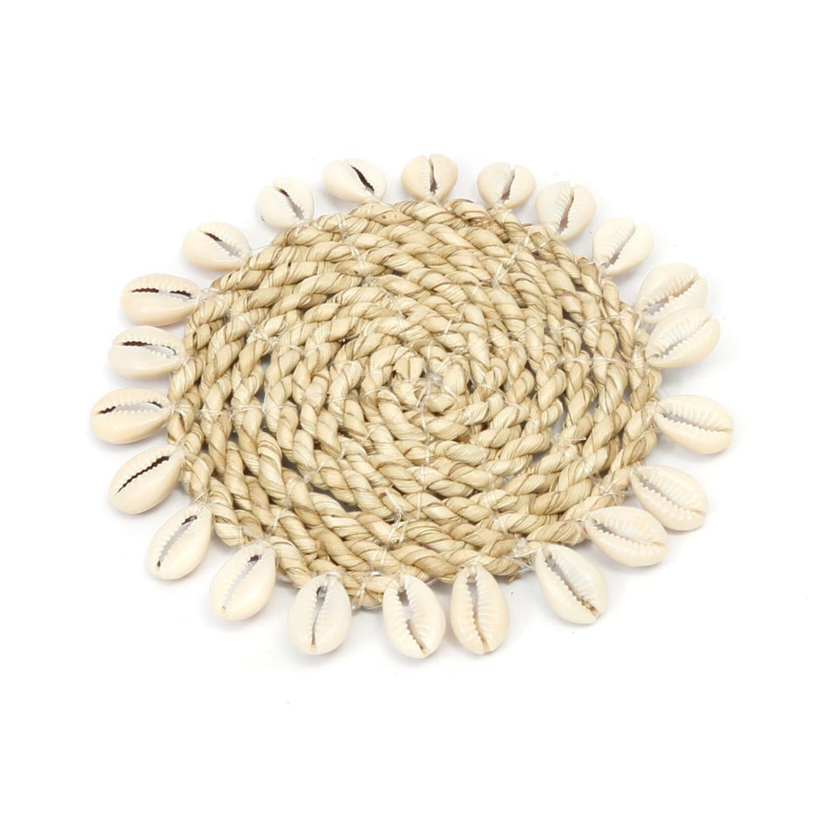Bazar Bizar Antwerp The Seagrass Shell Coaster - Natural