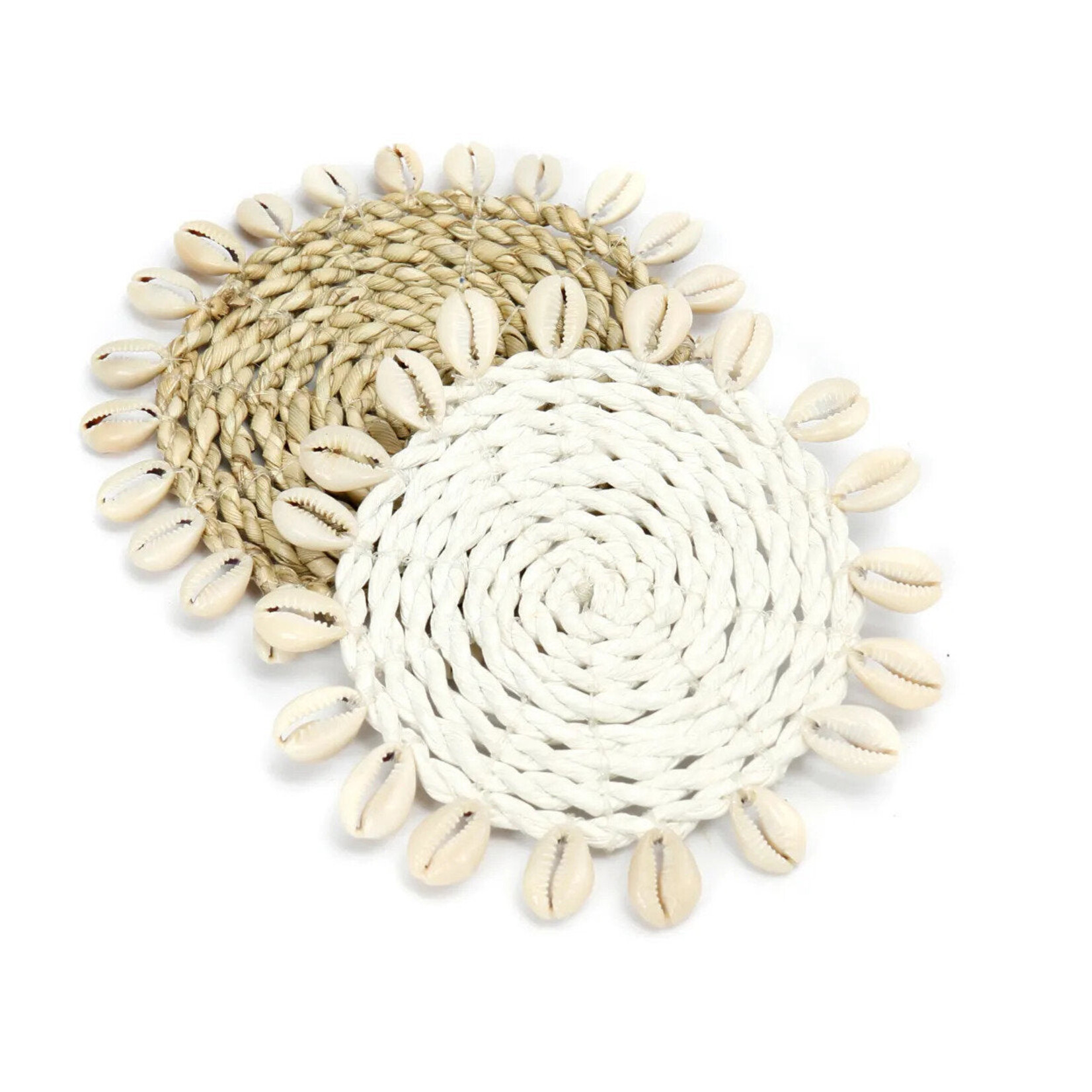 Bazar Bizar Antwerp The Seagrass Shell Coaster - Natural
