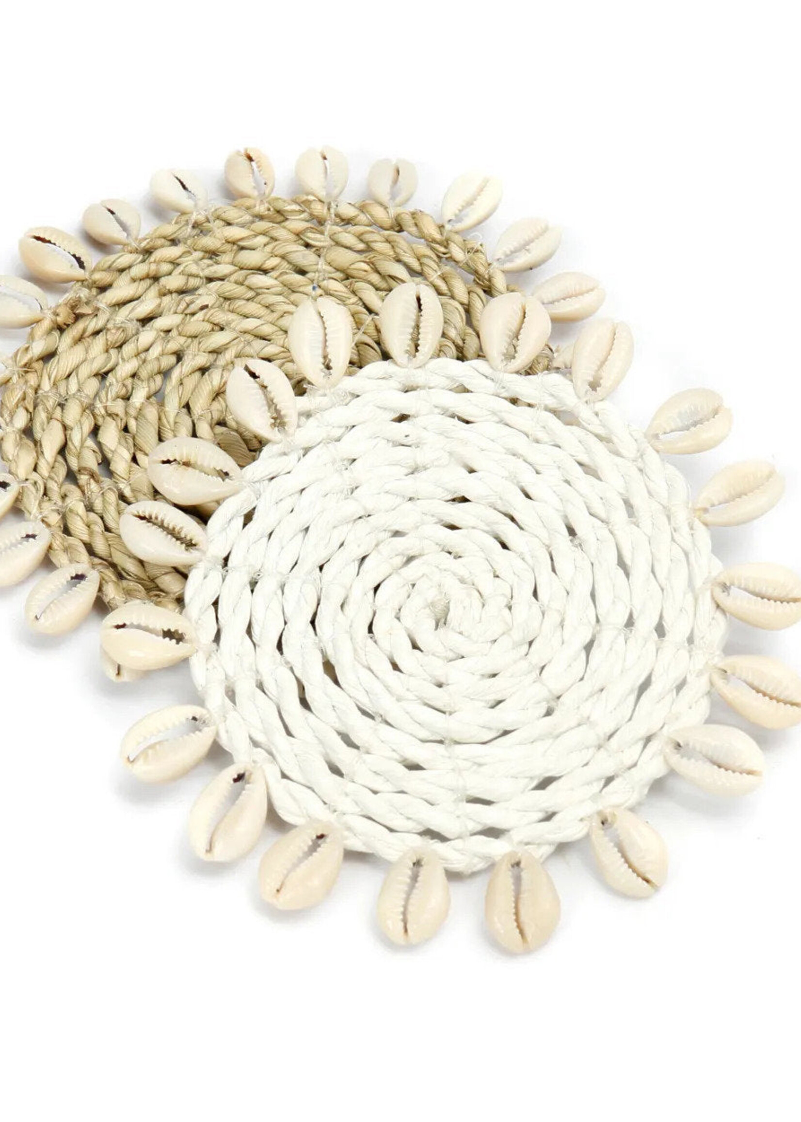 Bazar Bizar Antwerp The Seagrass Shell Coaster - Natural