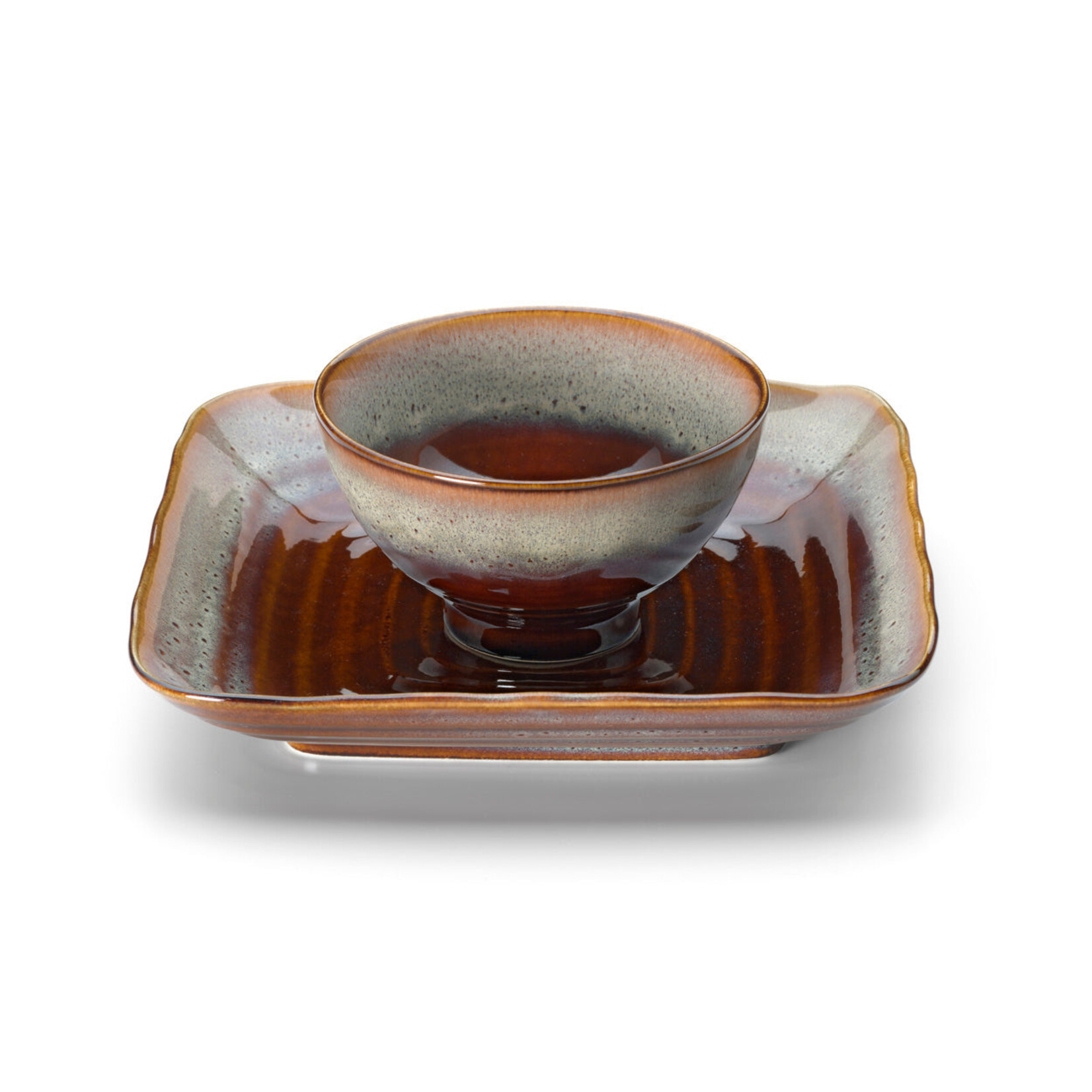 Bazar Bizar Antwerp The Smoked Horizon Bowl - Brown Grey - S