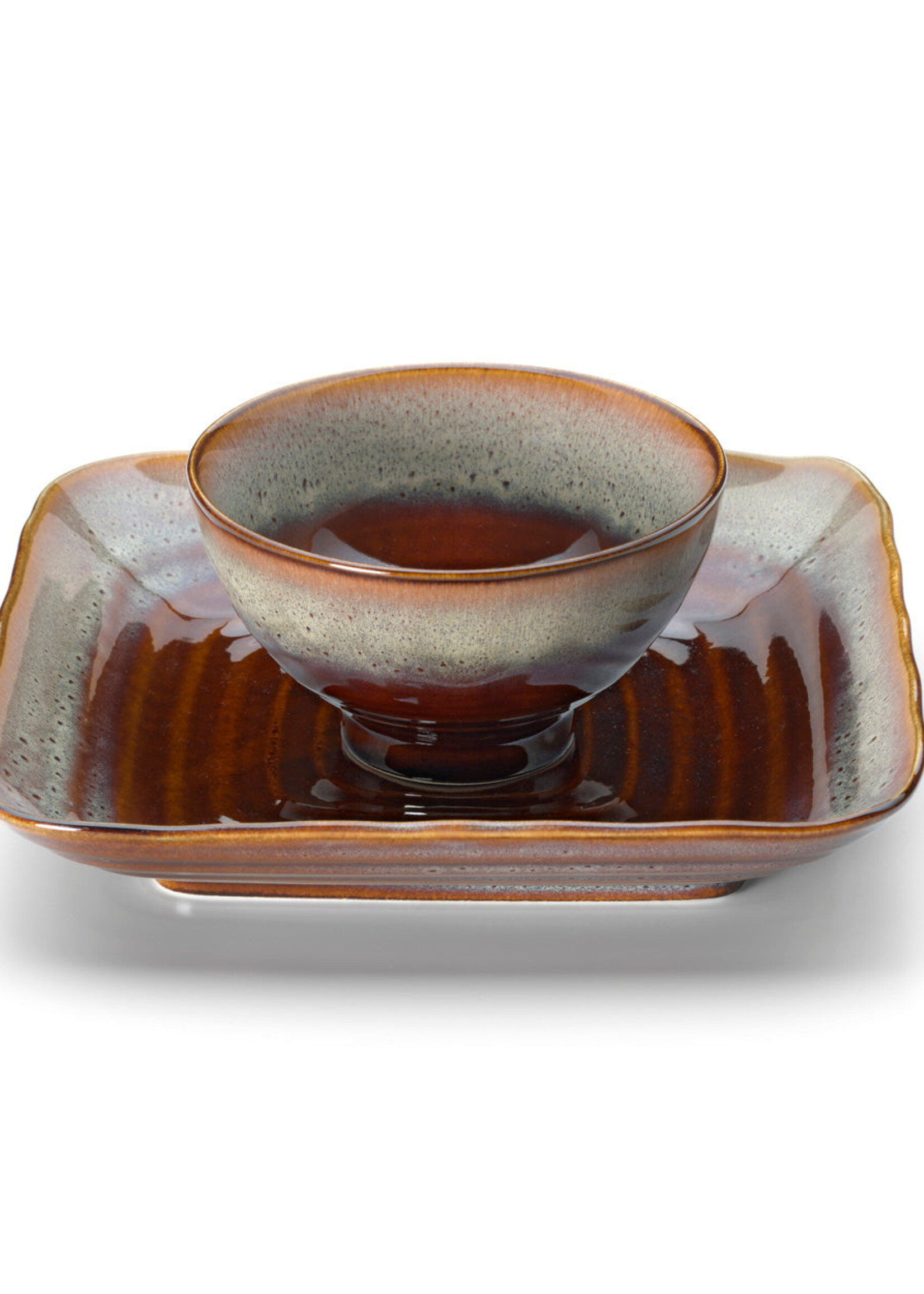 Bazar Bizar Antwerp The Smoked Horizon Bowl - Brown Grey - S