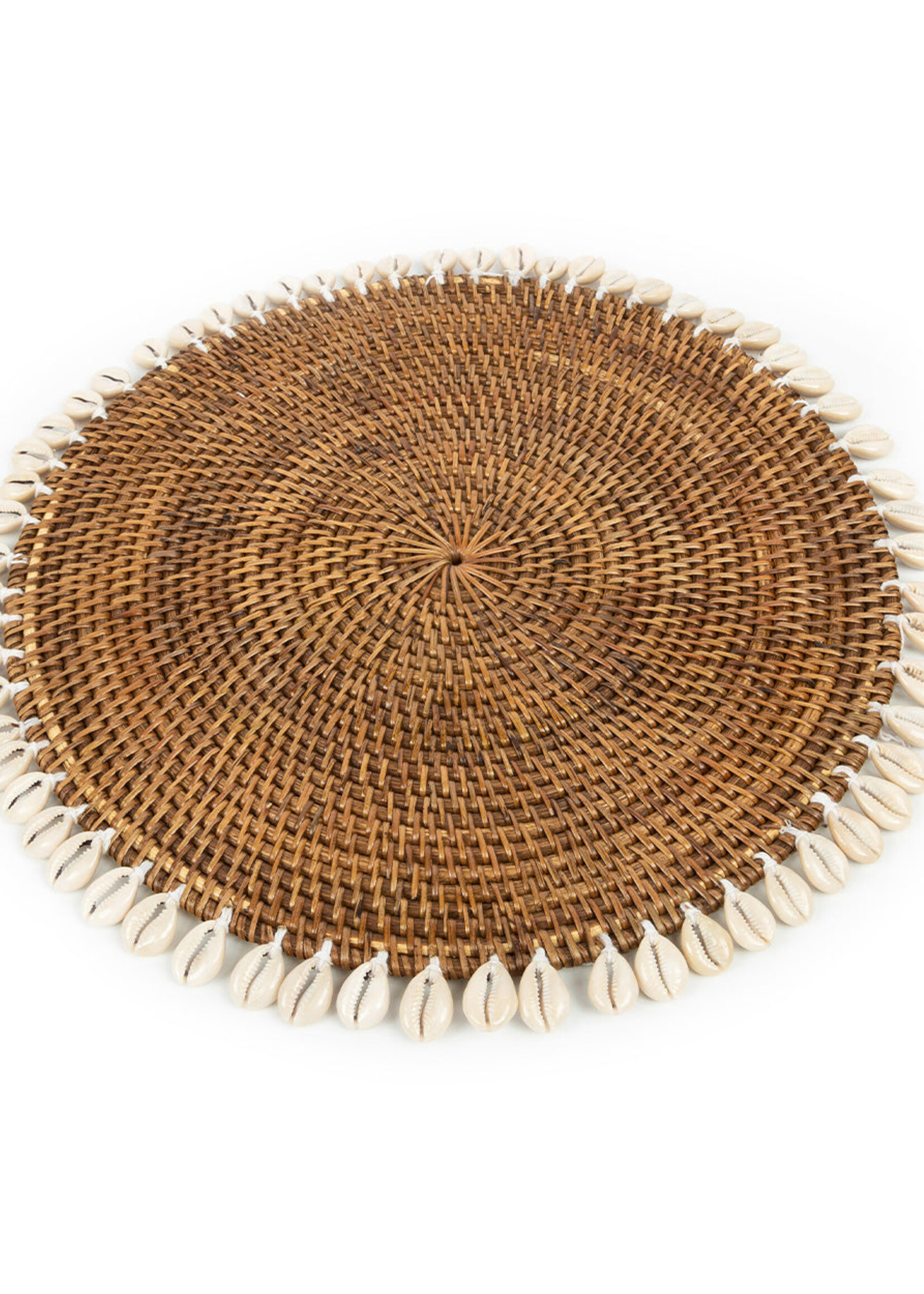 Bazar Bizar Antwerp The Colonial Shell Placemat - Natural Brown