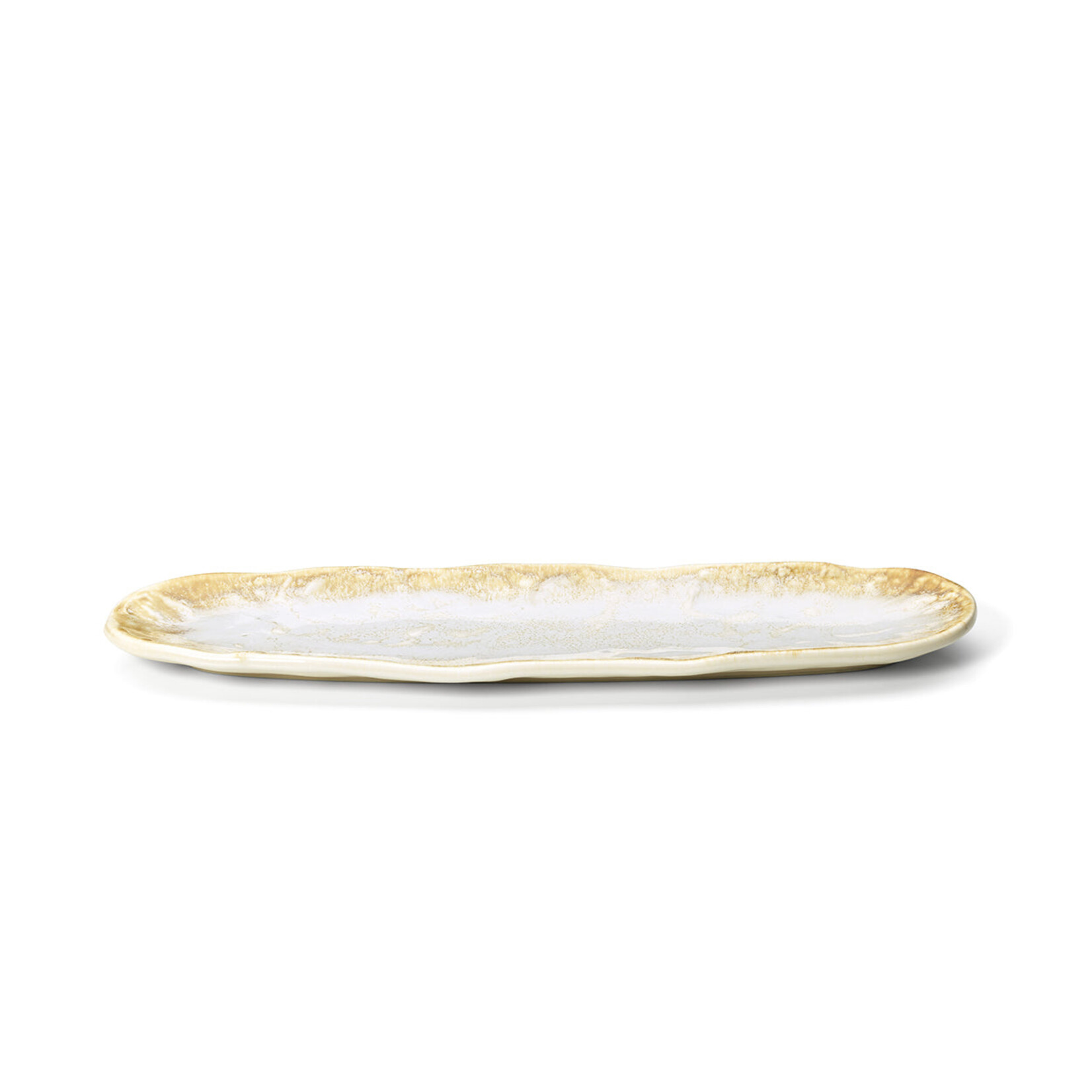 Bazar Bizar Antwerp The Da Rocha Oval Platter - White Honey