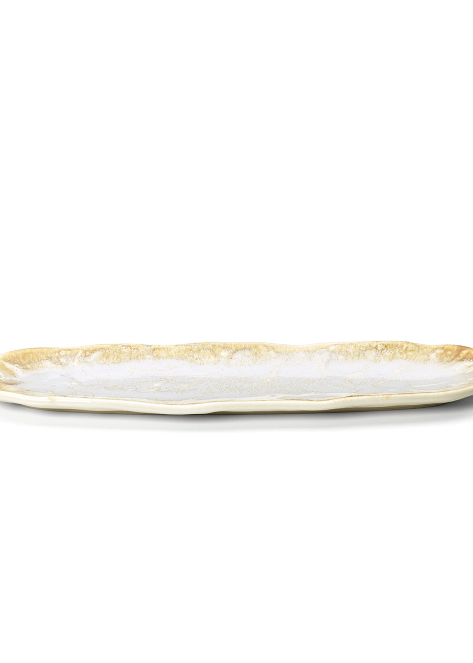 Bazar Bizar Antwerp The Da Rocha Oval Platter - White Honey