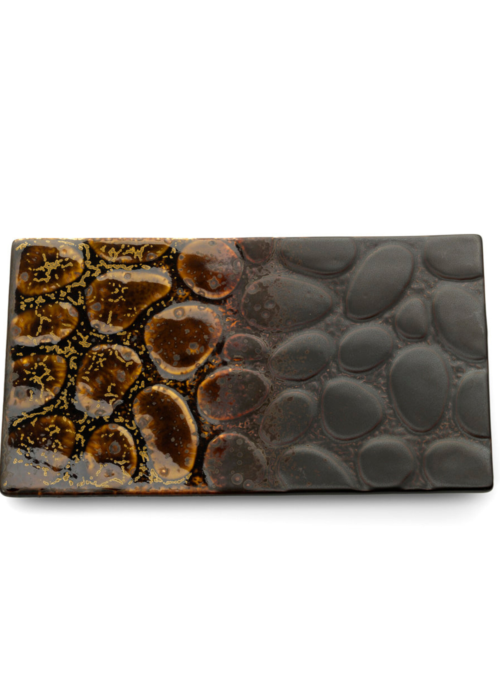 Bazar Bizar Antwerp The Merapi Rectangular Plate - Brown