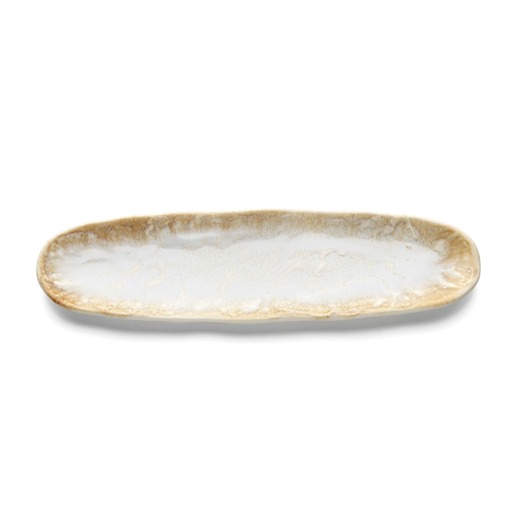 Bazar Bizar Antwerp The Da Rocha Oval Platter - White Honey