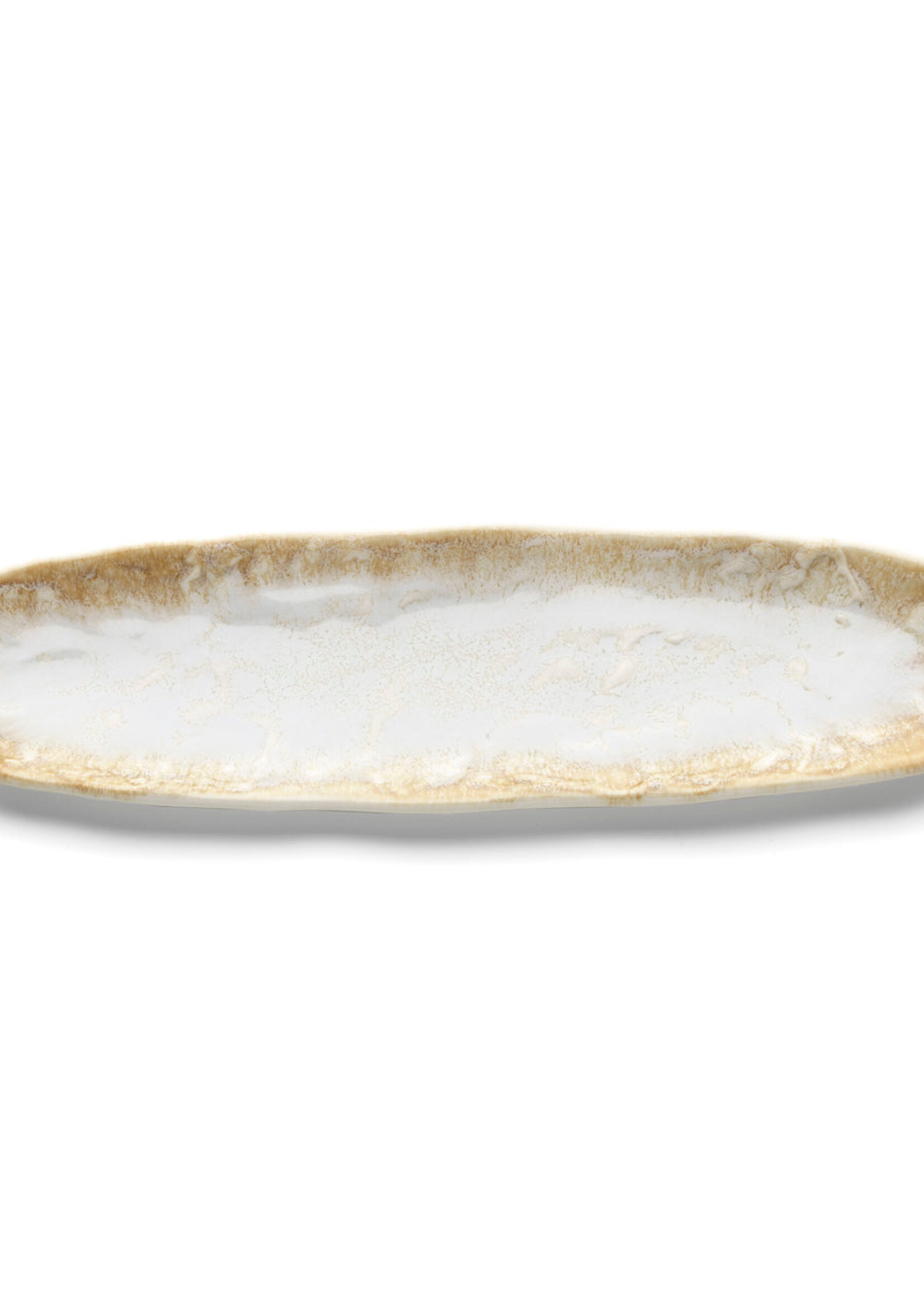Bazar Bizar Antwerp The Da Rocha Oval Platter - White Honey