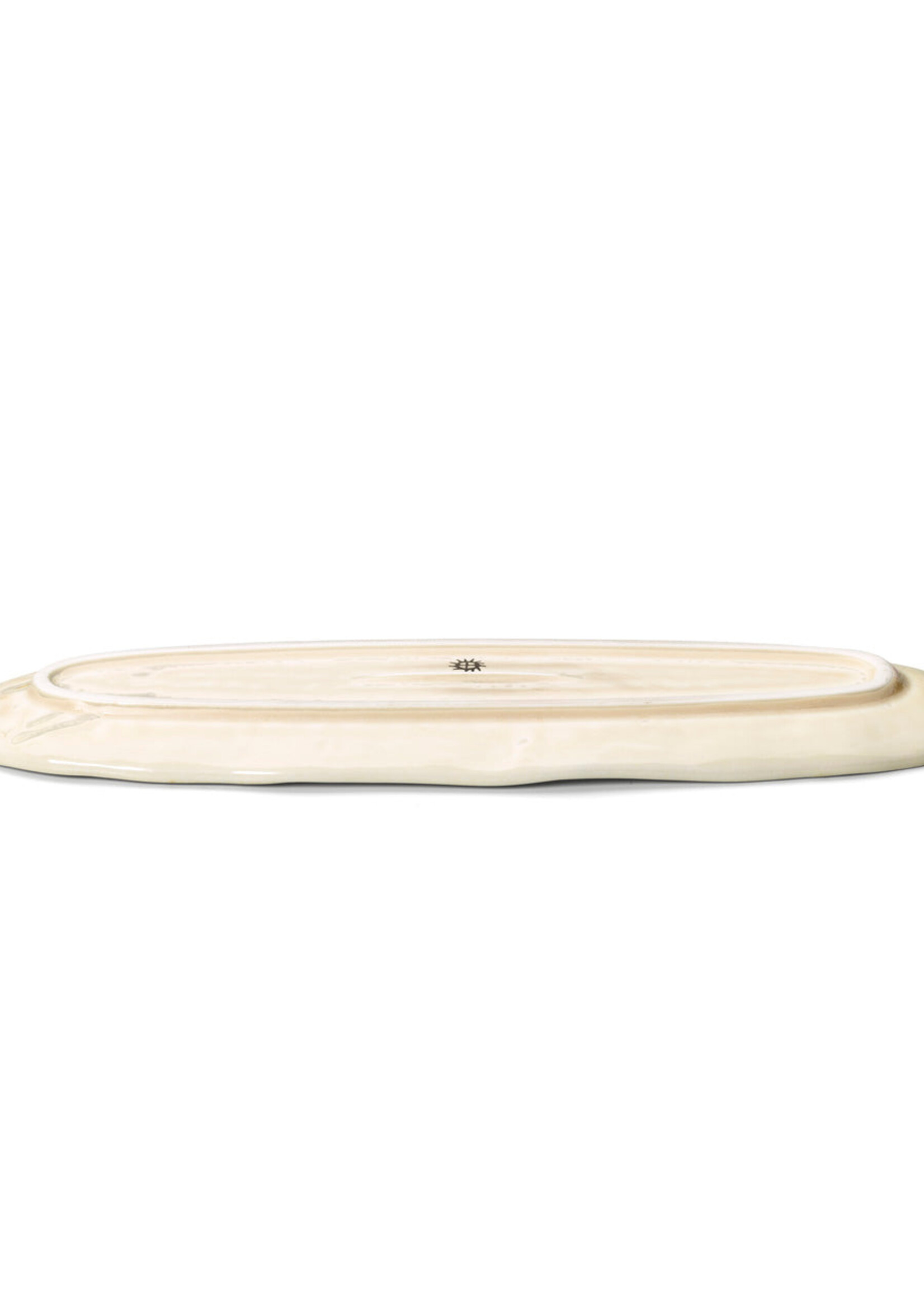 Bazar Bizar Antwerp The Da Rocha Oval Platter - White Honey