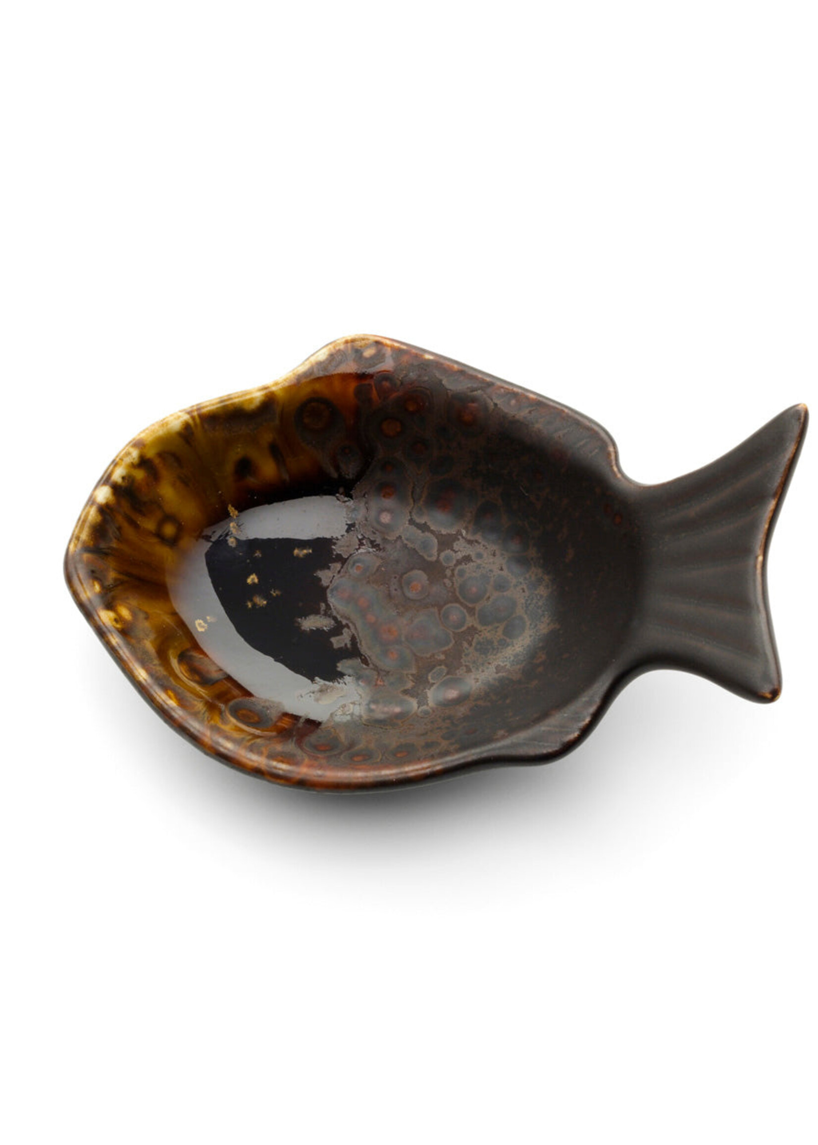 Bazar Bizar Antwerp The Merapi Fish Shaped Bowl - Brown - S