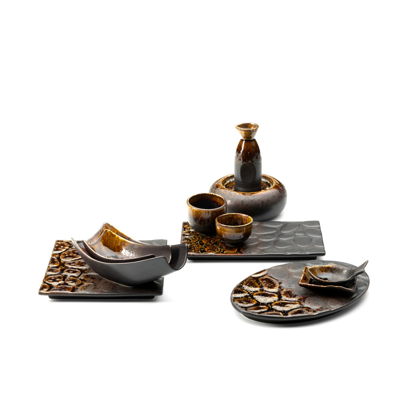 Bazar Bizar Antwerp The Merapi Appetizer Bowl - Brown - S
