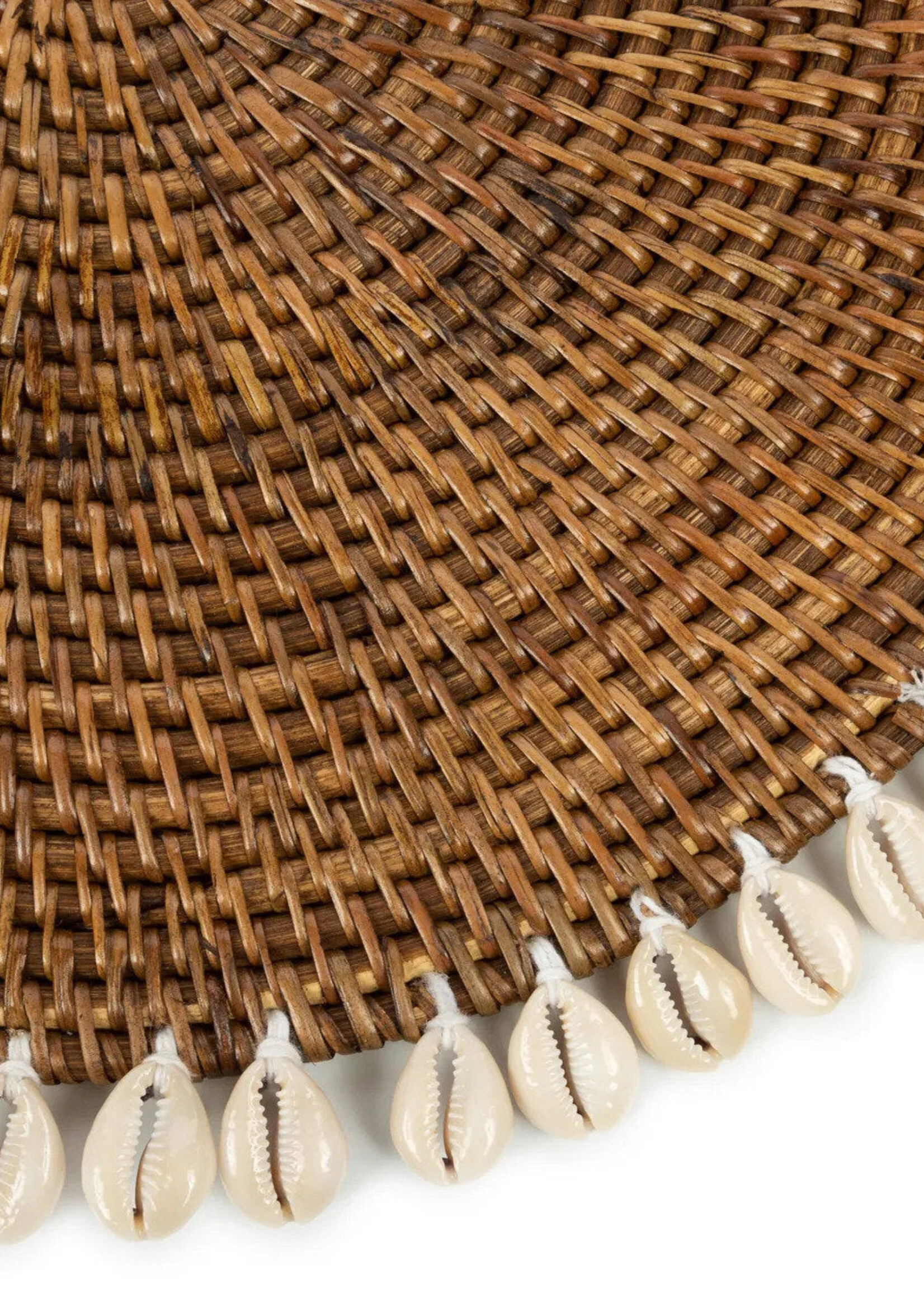 Bazar Bizar Antwerp The Colonial Shell Placemat - Natural Brown