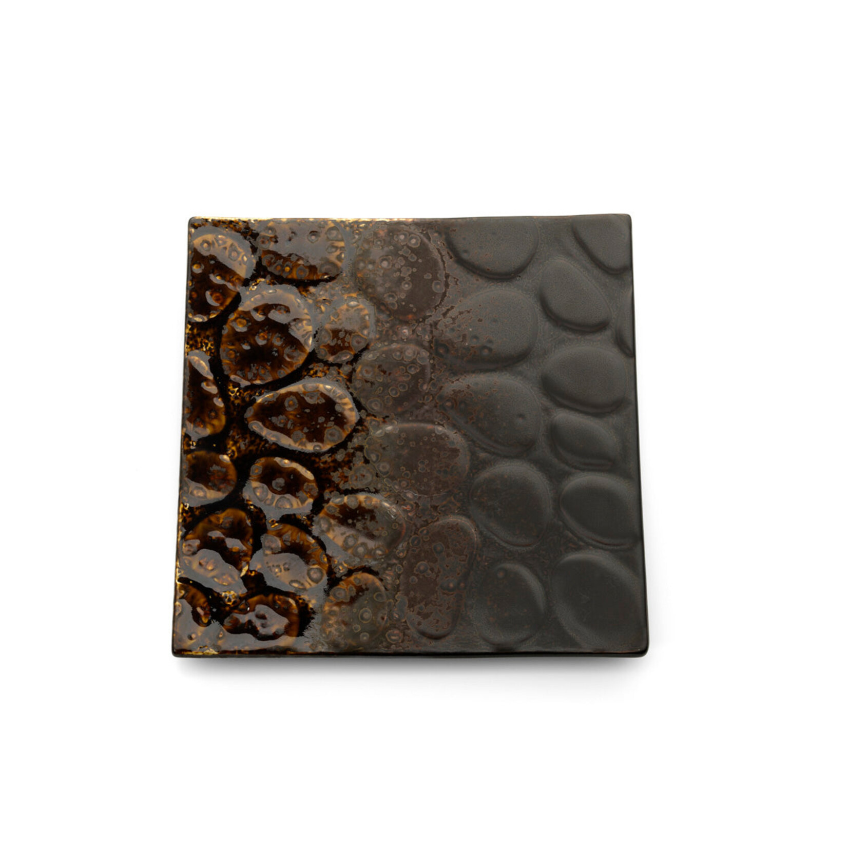 Bazar Bizar Antwerp The Merapi Square Plate - Brown
