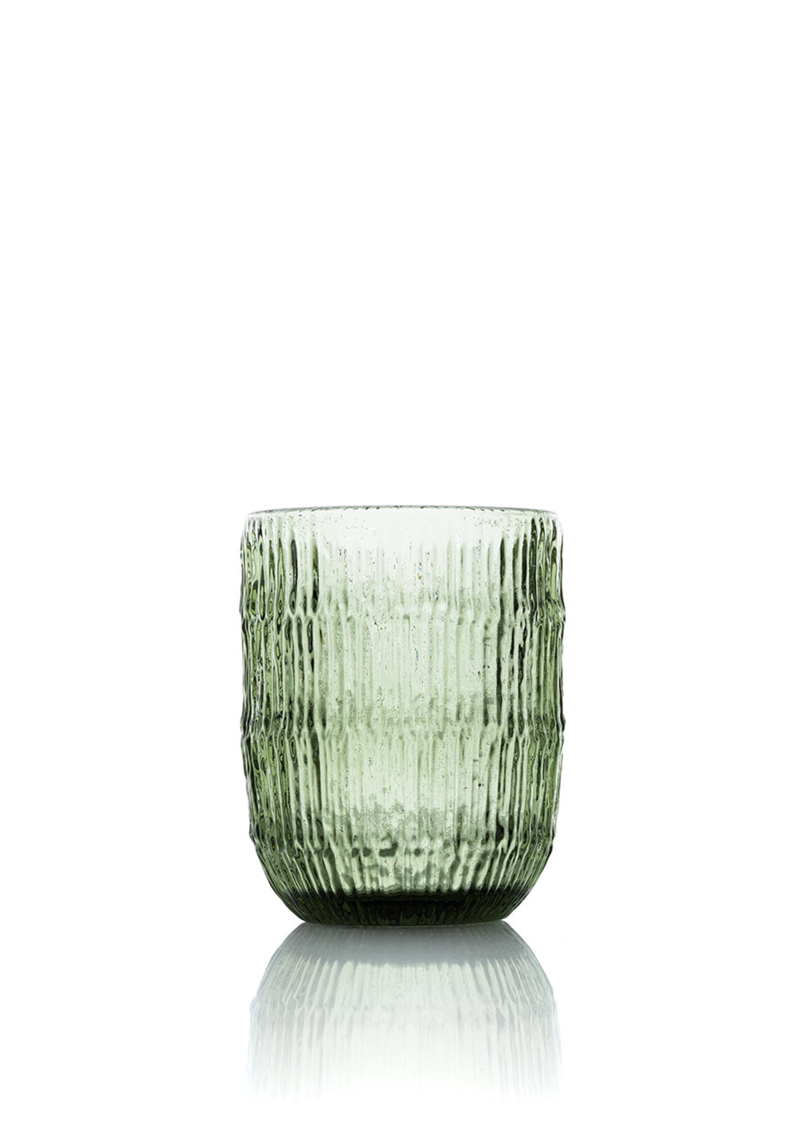 Bazar Bizar Antwerp The Moss Ripple Water Glass - Green