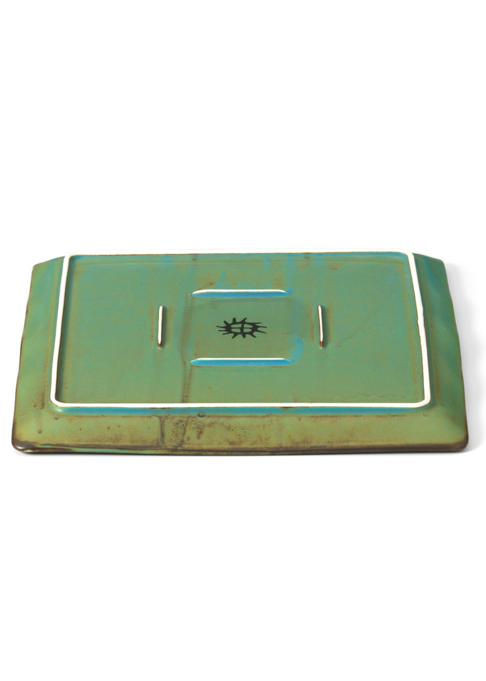 Bazar Bizar Antwerp The Lagoon Square Plate - L