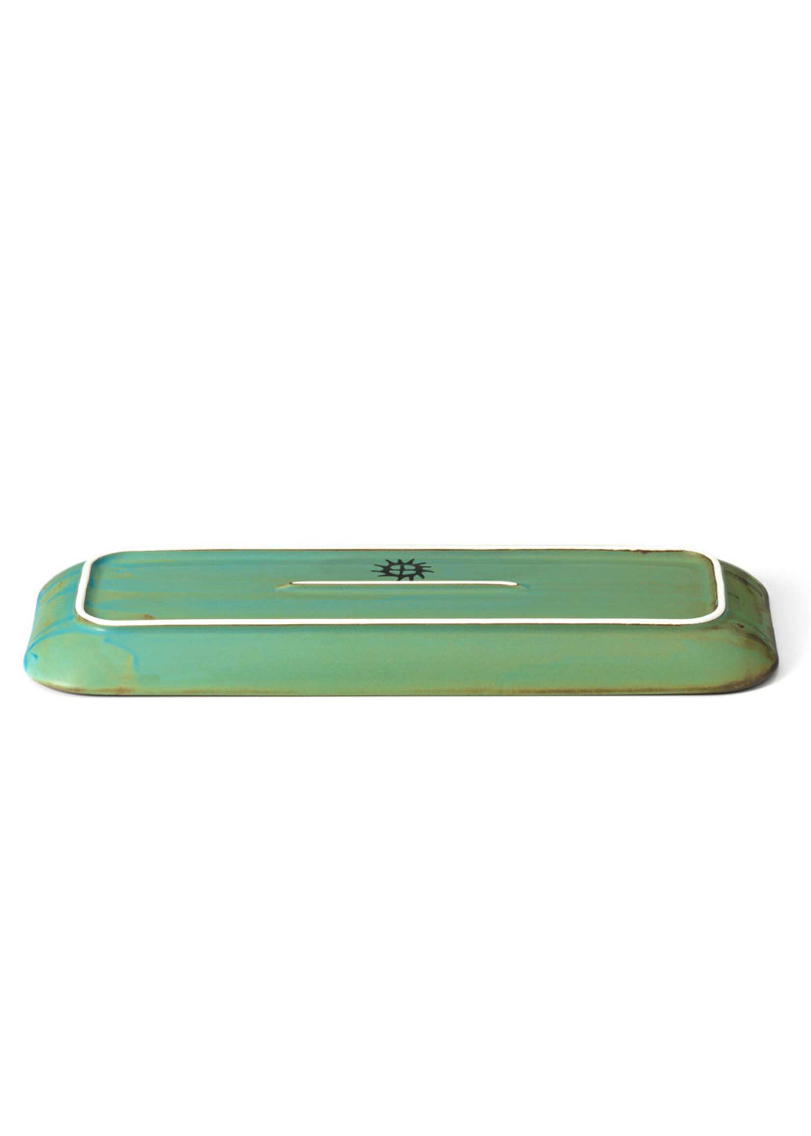 Bazar Bizar Antwerp The Lagoon Rectangular Plate - L