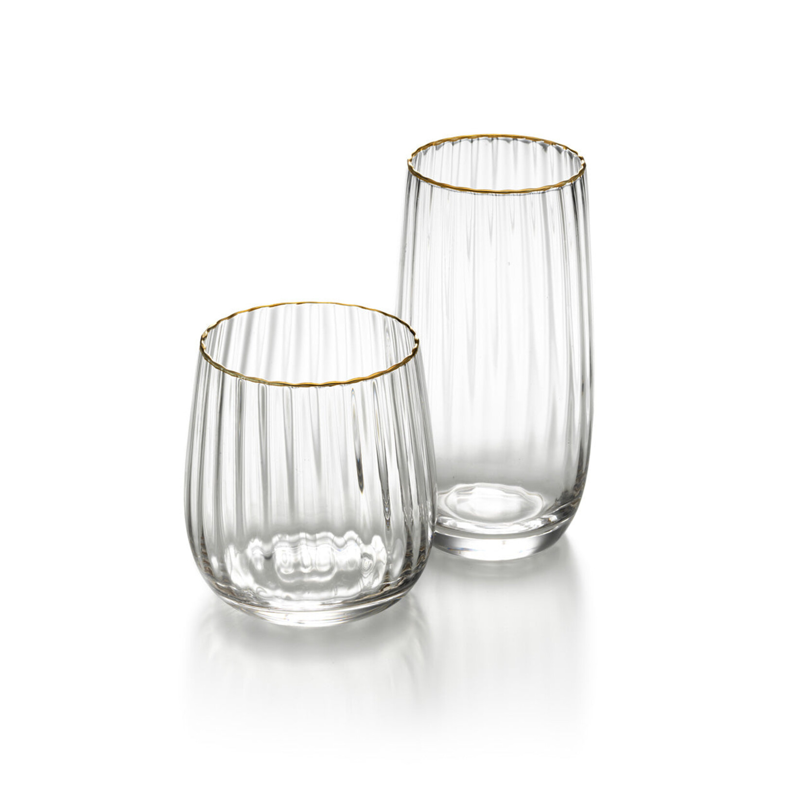 Bazar Bizar Antwerp The Golden Rim Tumbler - Natural Gold