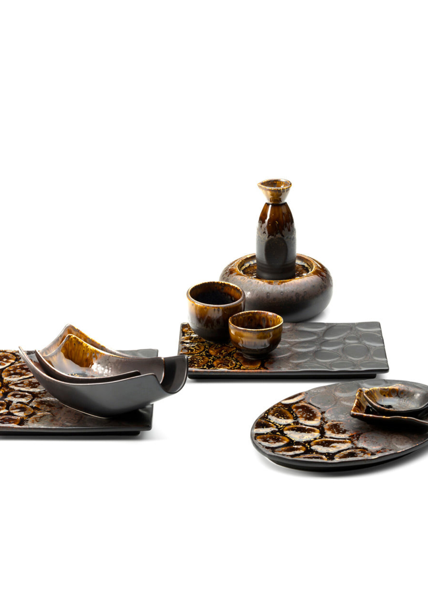 Bazar Bizar Antwerp The Merapi Serving Bowl - Brown - L