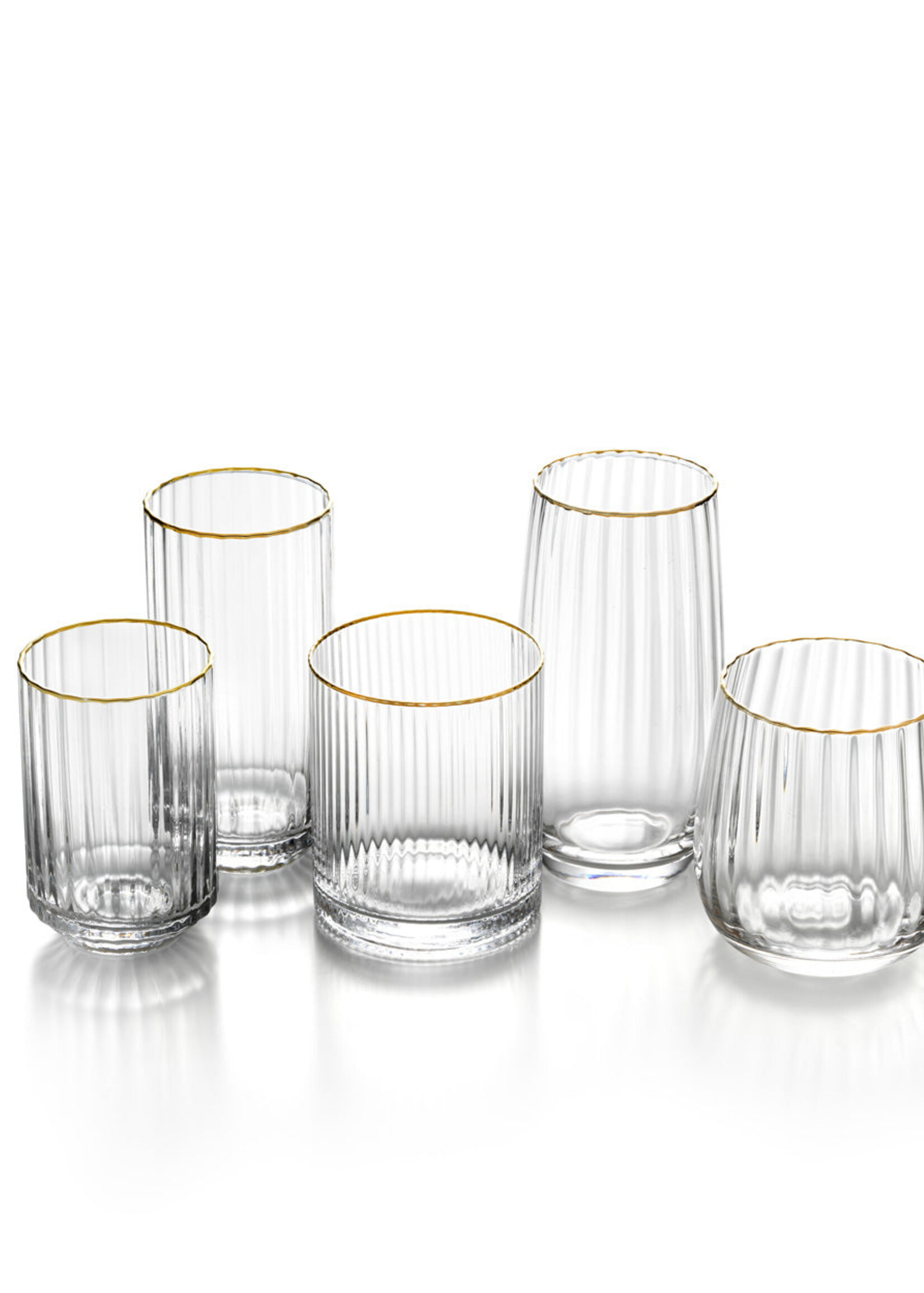 Bazar Bizar Antwerp The Golden Rim Highball - Natural Gold