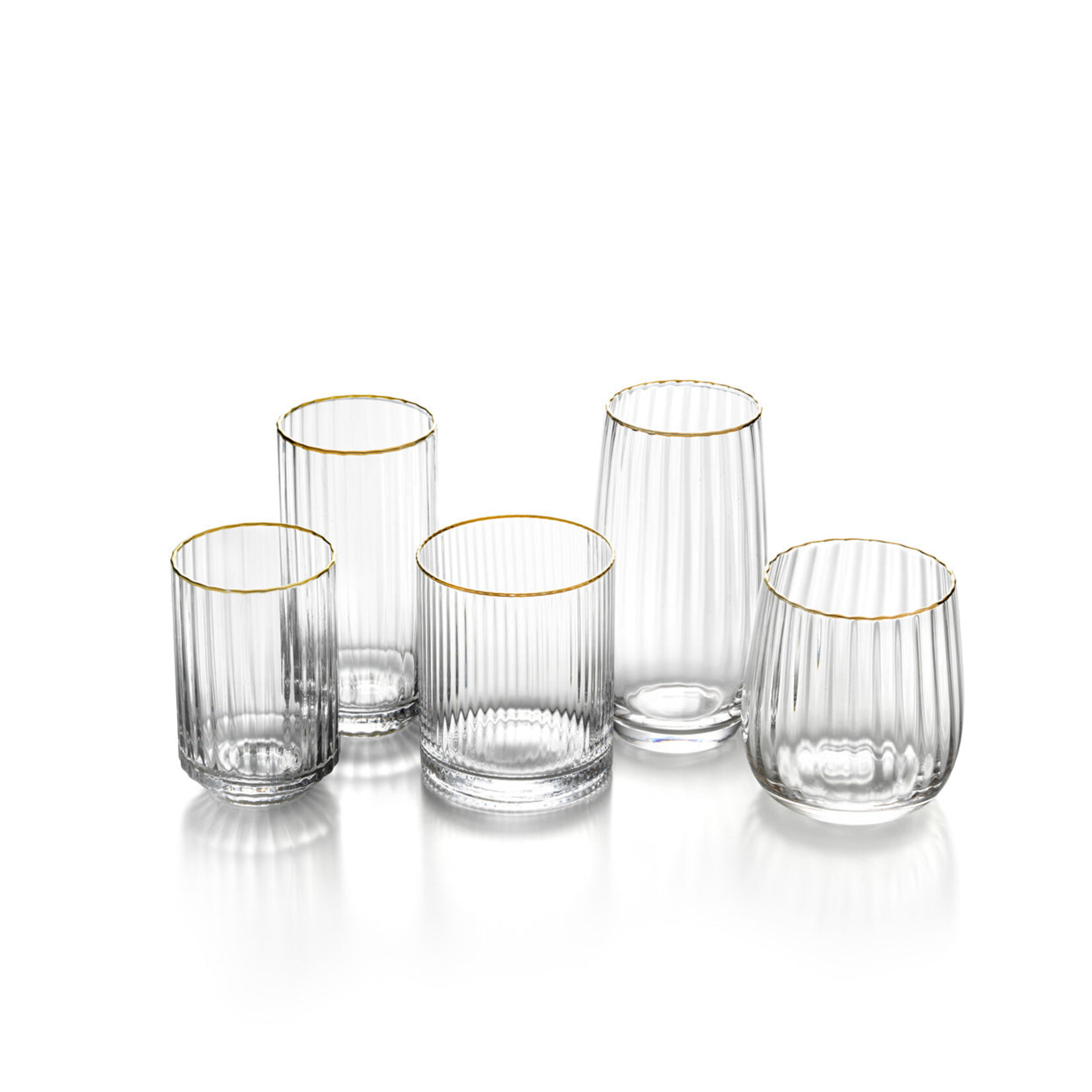 Bazar Bizar Antwerp The Golden Rim Tumbler - Natural Gold