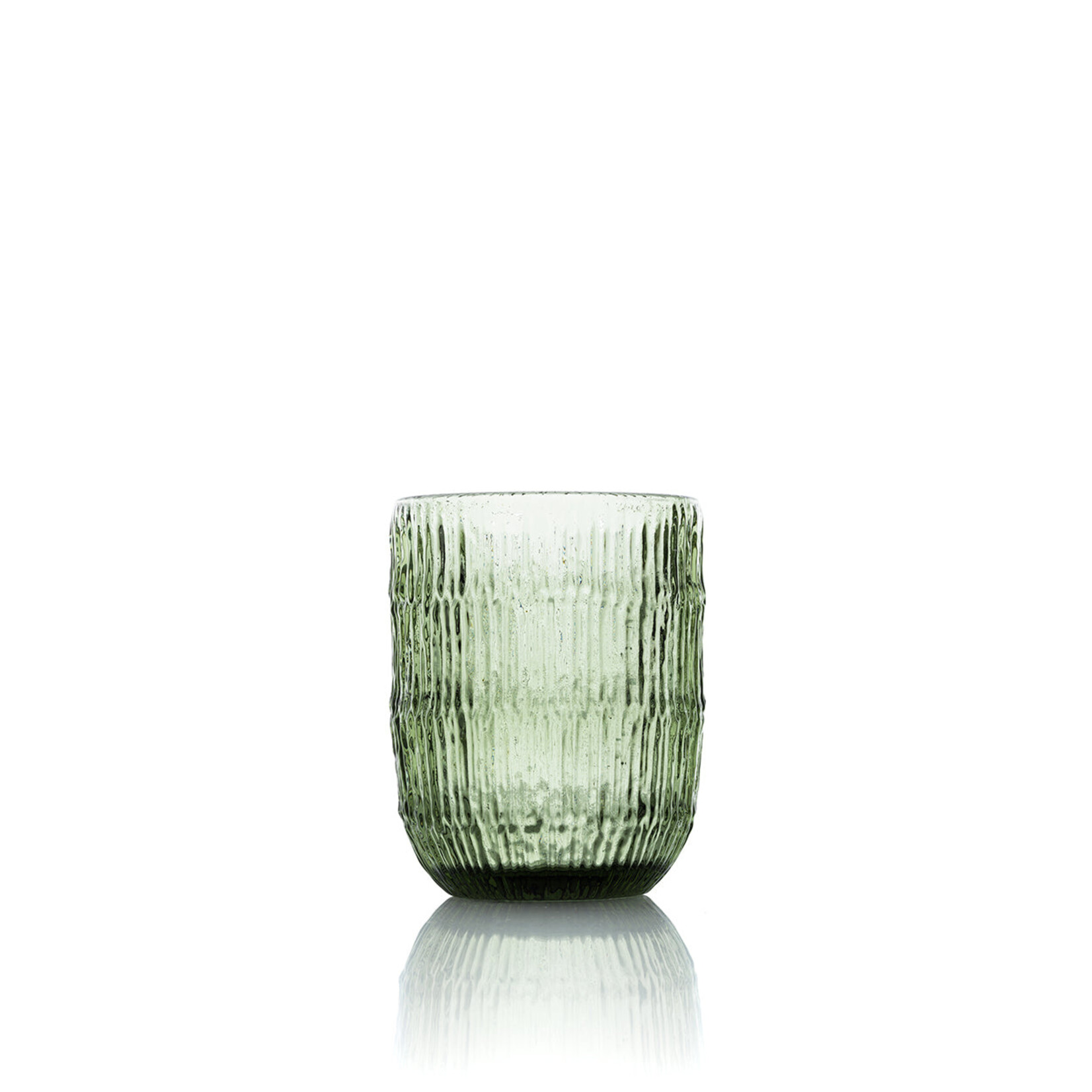 Bazar Bizar Antwerp The Moss Ripple Water Glass - Green