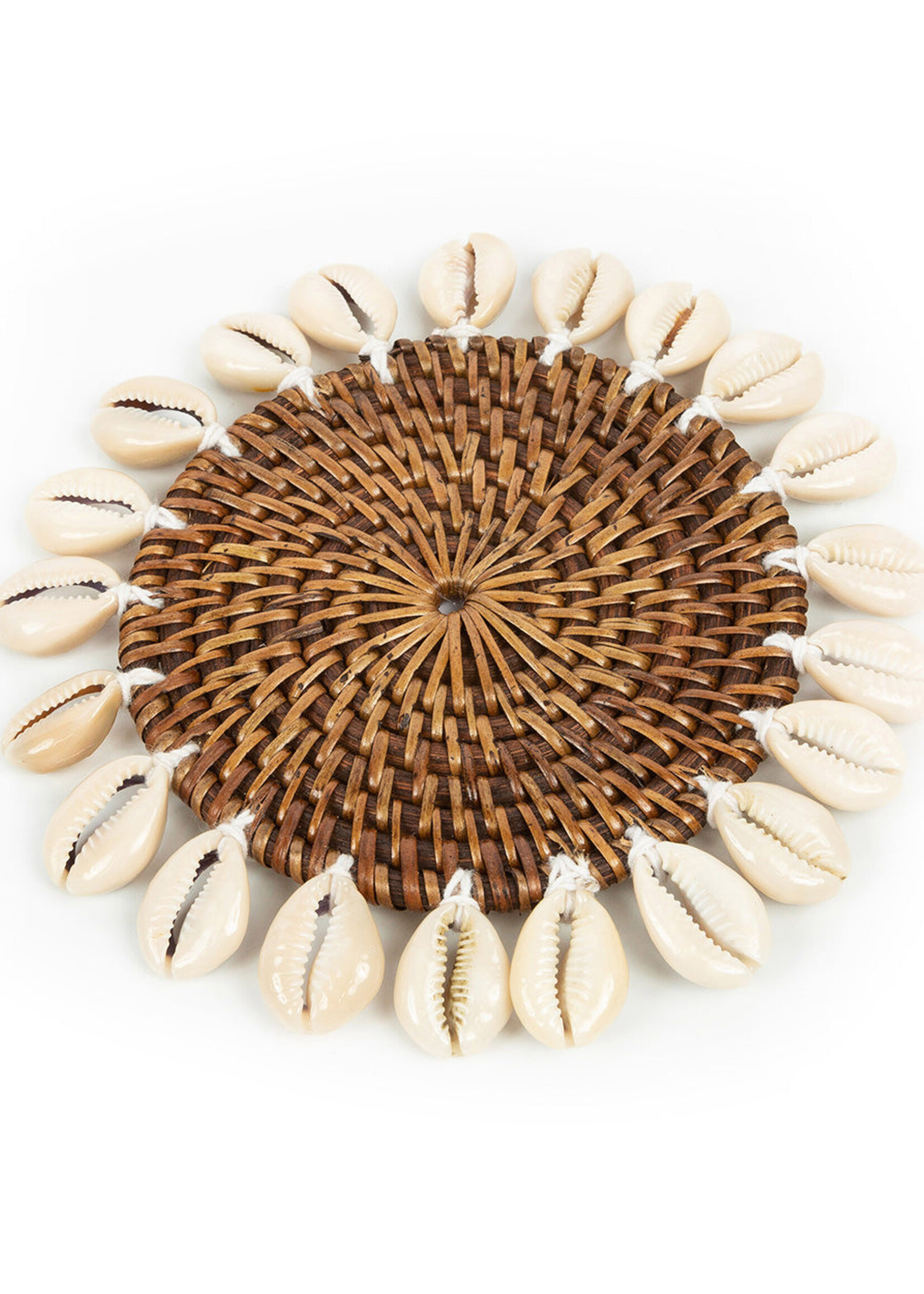 Bazar Bizar Antwerp The Colonial Shell Coaster - Natural Brown