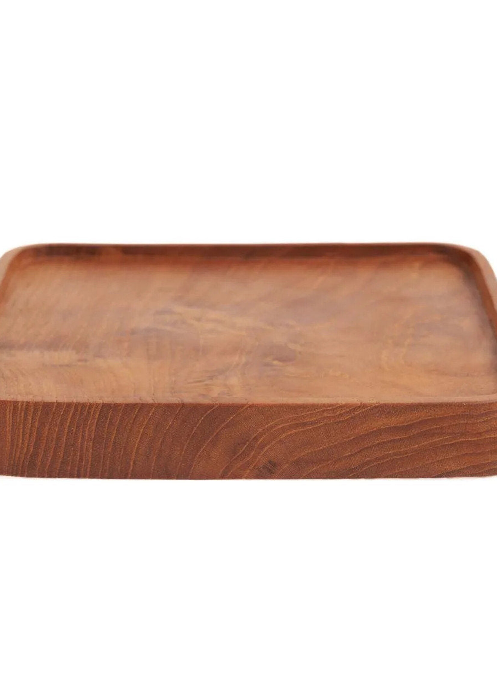 Bazar Bizar Antwerp The Teak Square Plate - Natural - XS
