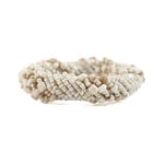 Bazar Bizar Antwerp The Beaded Napkin Ring - White