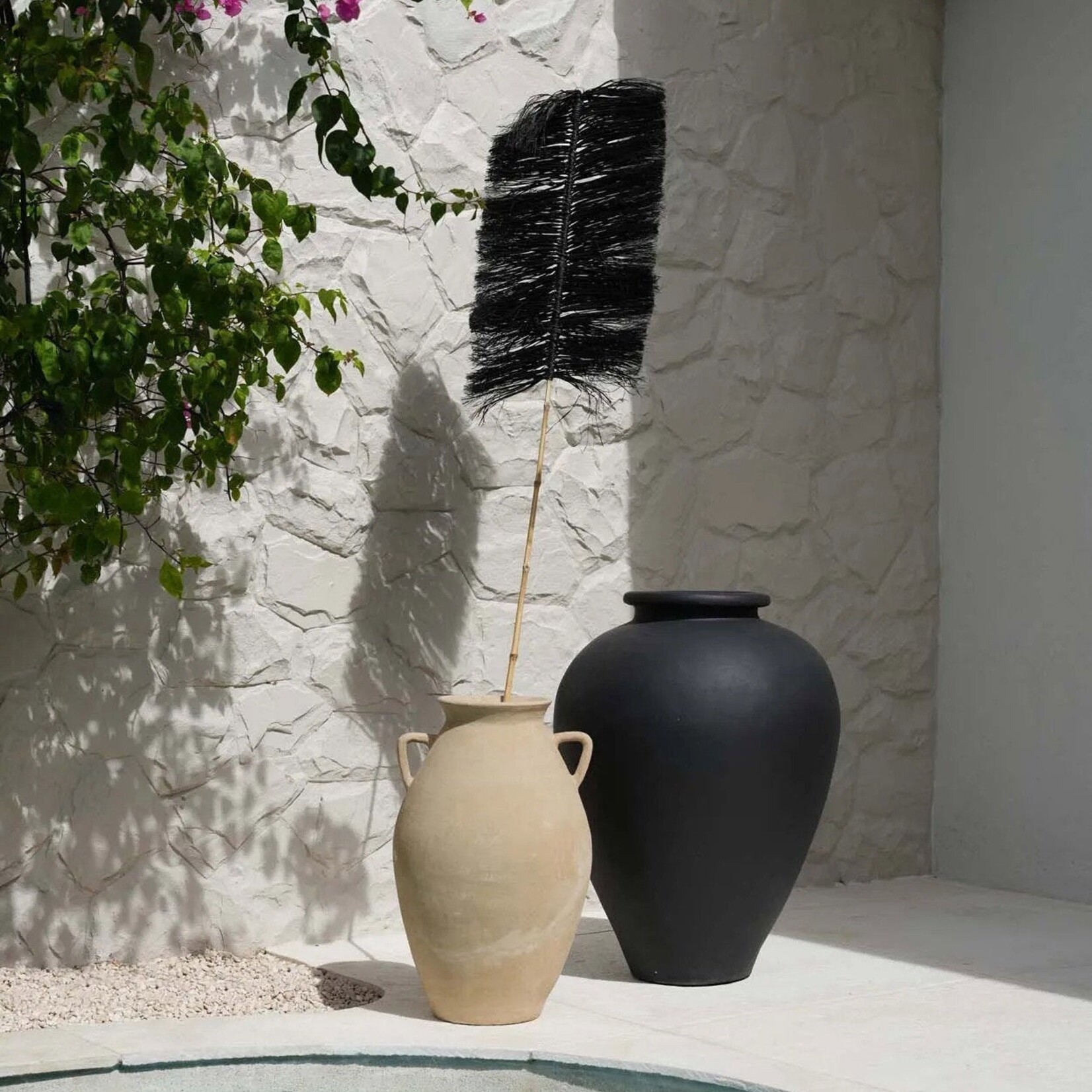 Bazar Bizar Antwerp The Raffia Palmeira - Black