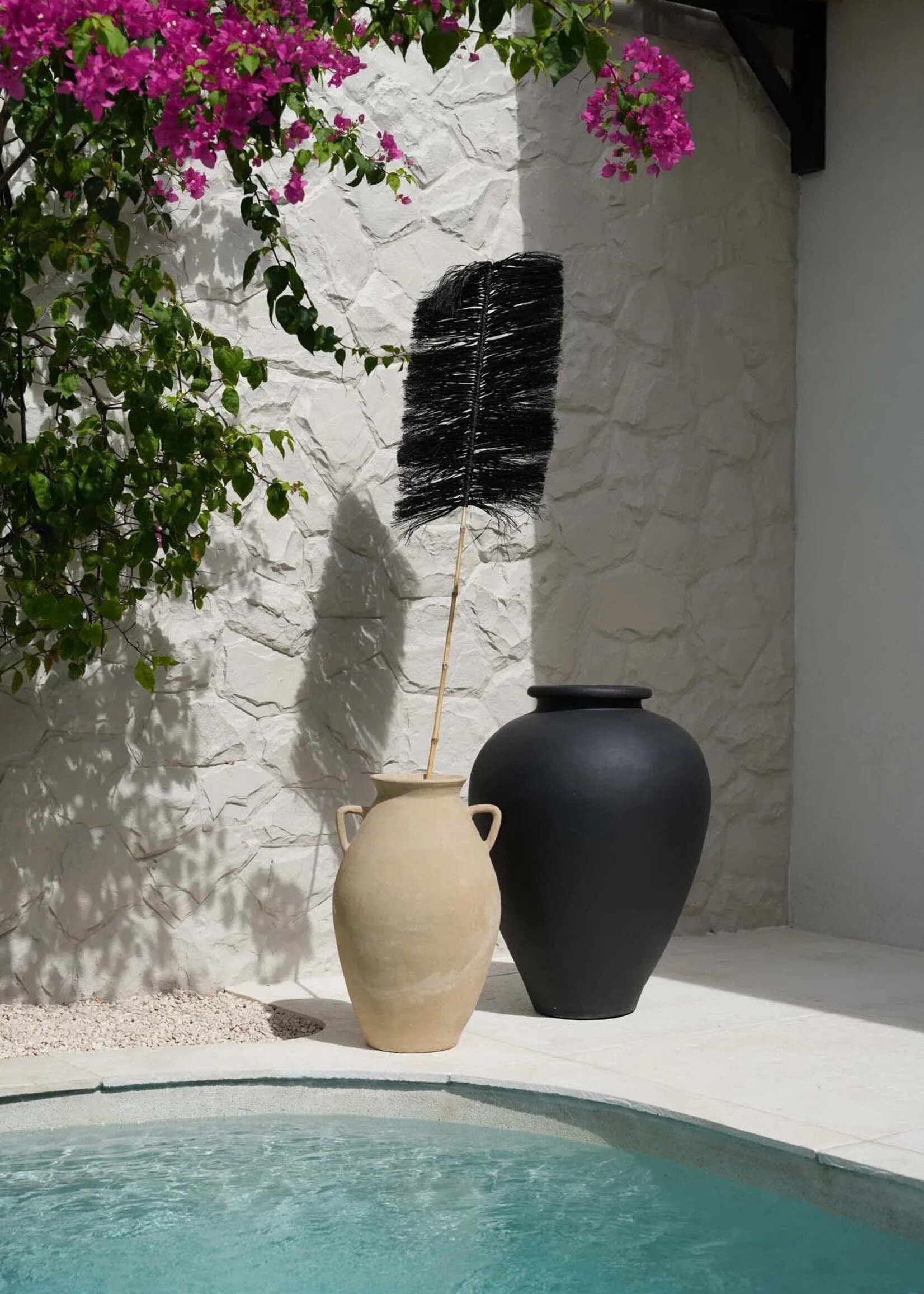 Bazar Bizar Antwerp The Raffia Palmeira - Black