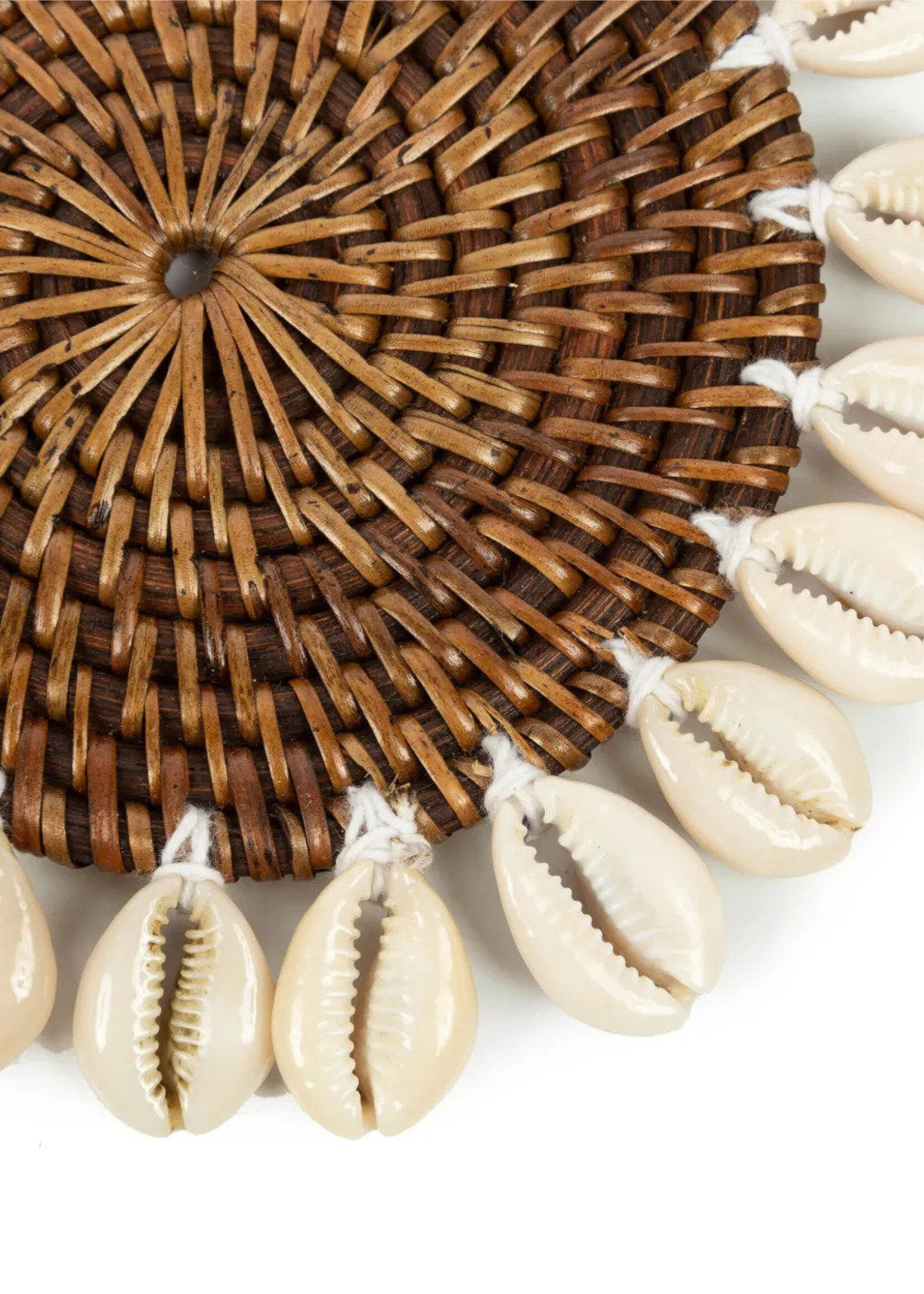 Bazar Bizar Antwerp The Colonial Shell Coaster - Natural Brown