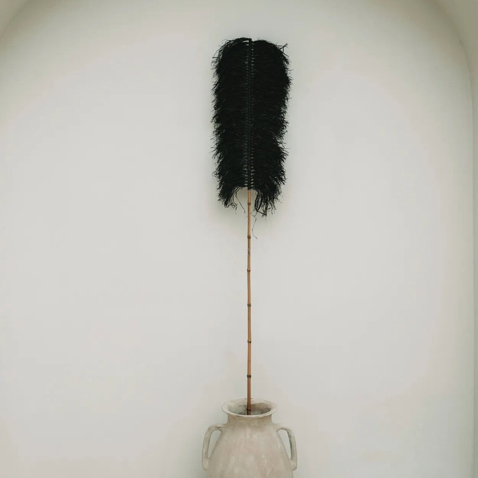 Bazar Bizar Antwerp The Raffia Palmeira - Black