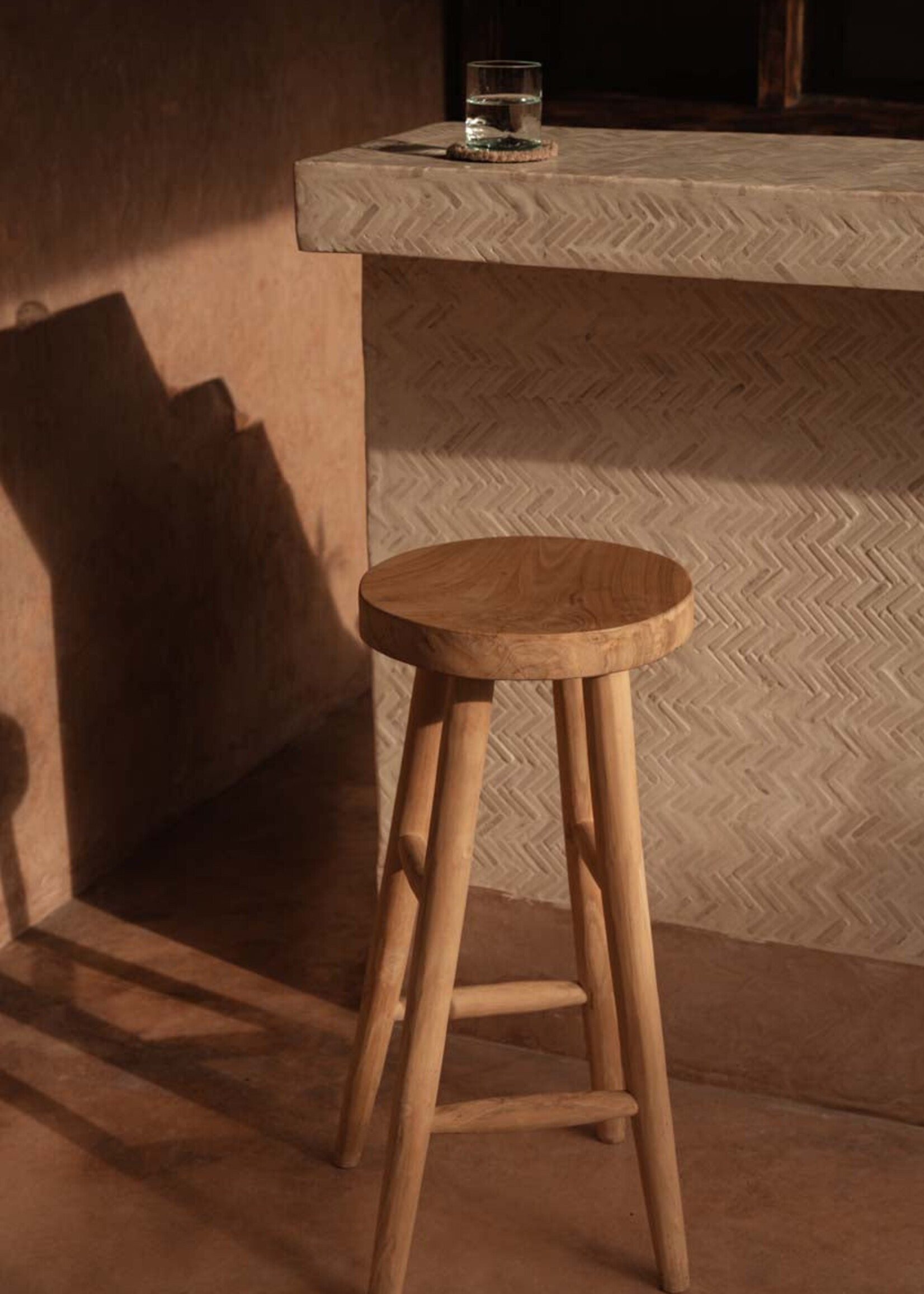Bazar Bizar Antwerp The Kedut Bar Stool - Natural
