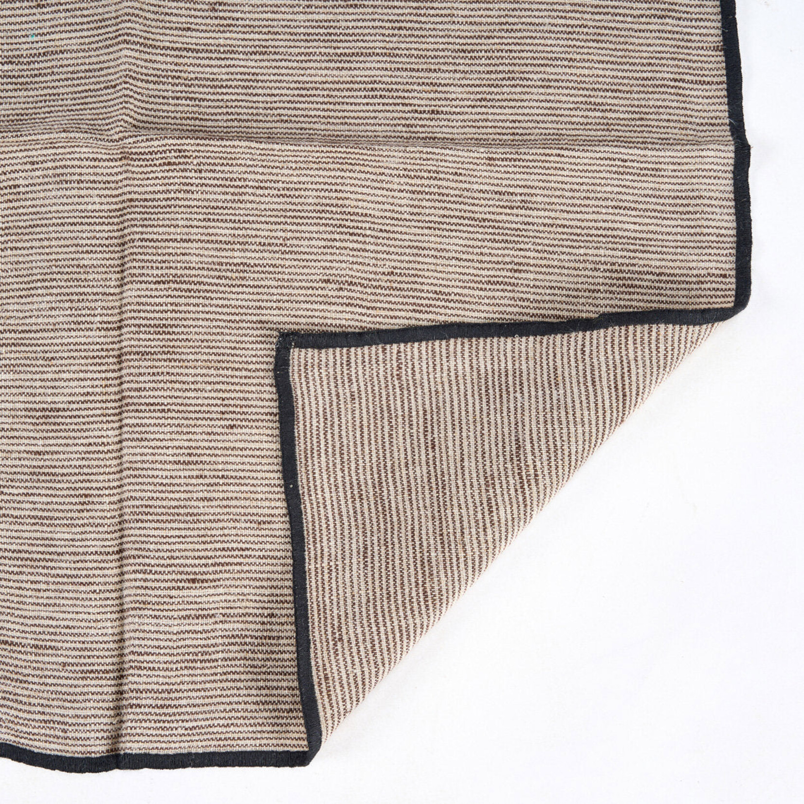 Bazar Bizar Antwerp The Code Linen Napkin - Natural Black - 45x45