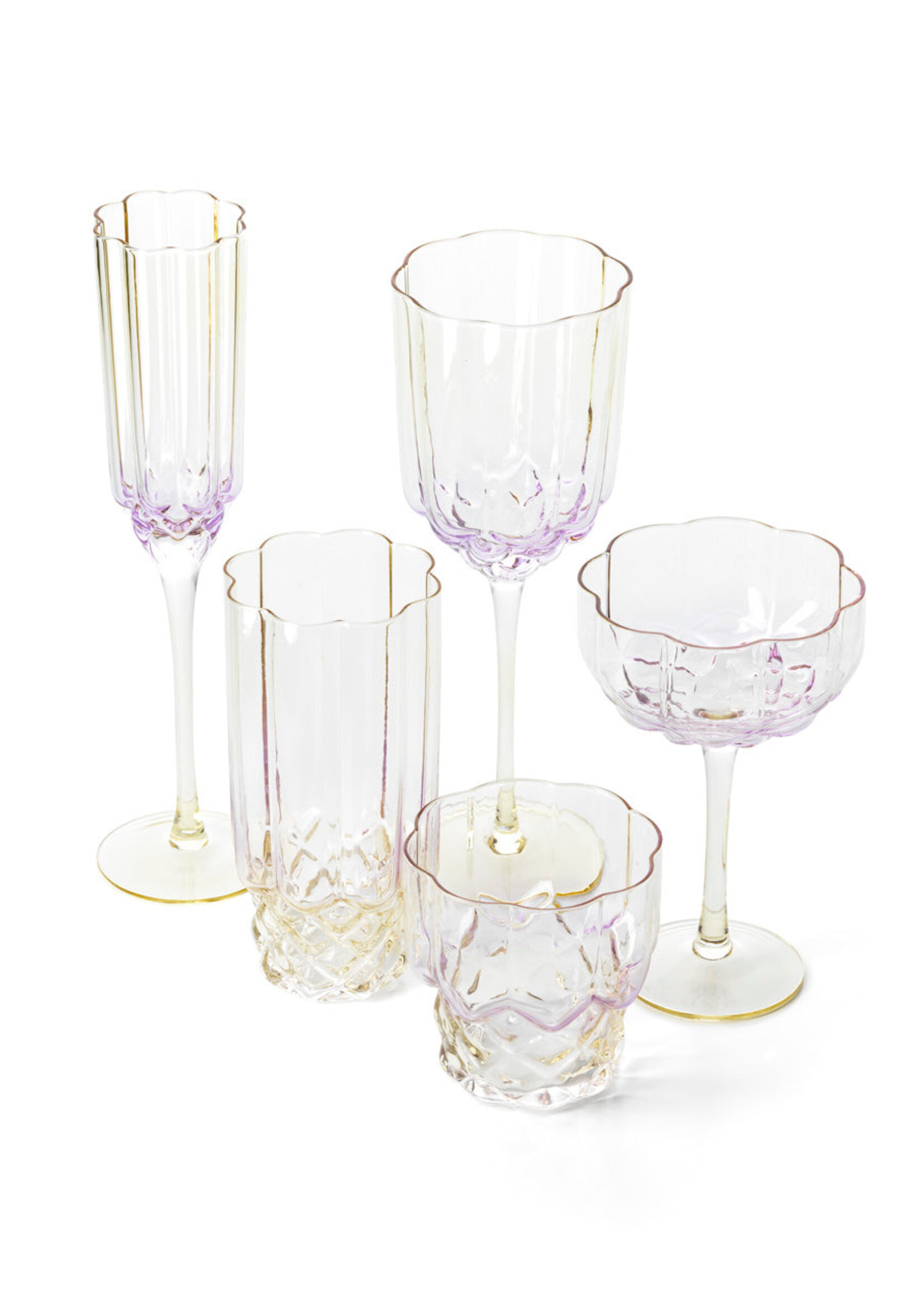 Bazar Bizar Antwerp The Pink Blush Champagne Flute - Pink