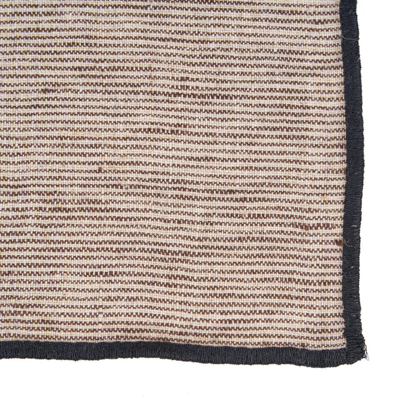 Bazar Bizar Antwerp The Code Linen Napkin - Natural Black - 45x45