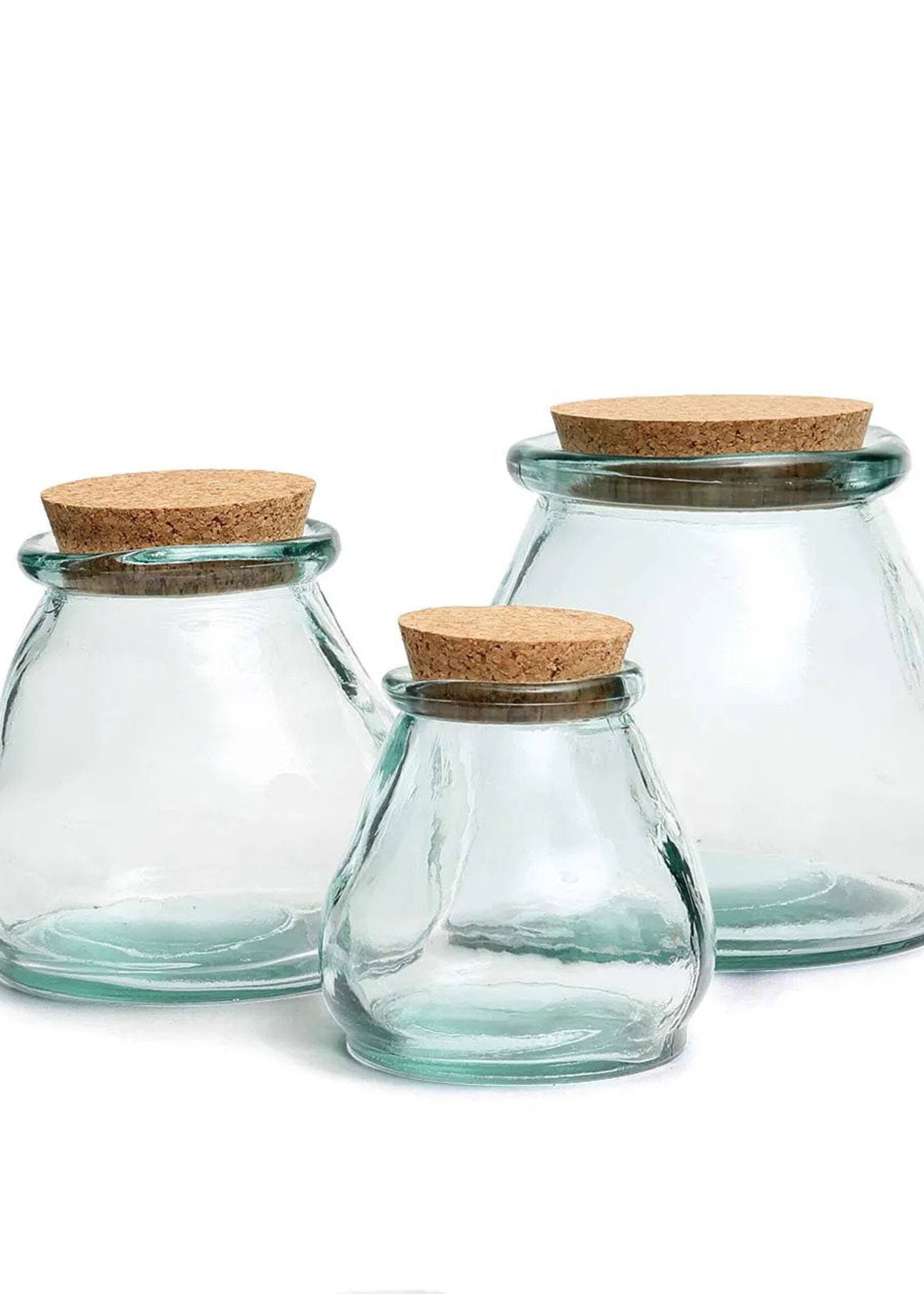 Bazar Bizar Antwerp The Belly Glass Pot - Blue - M