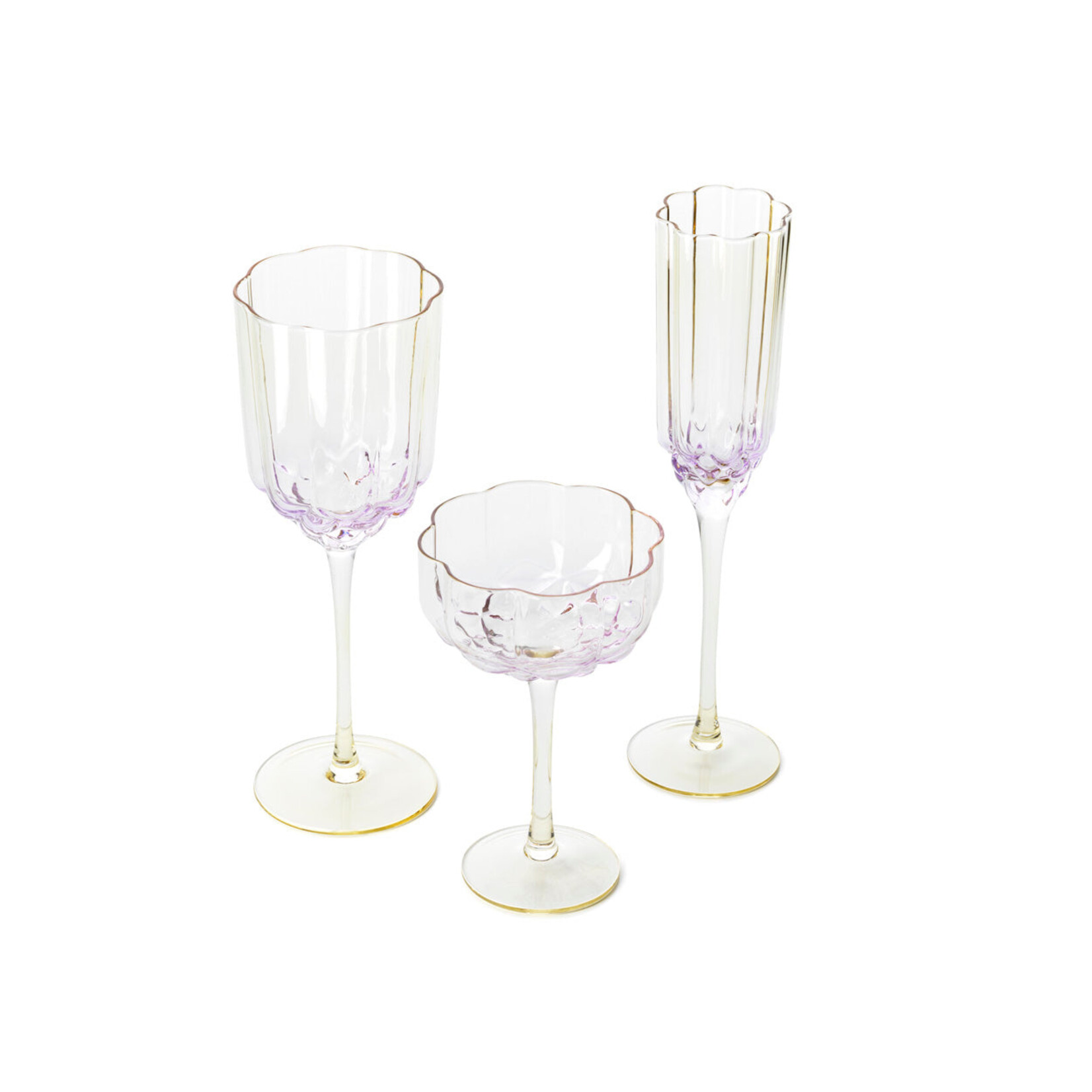 Bazar Bizar Antwerp The Pink Blush Champagne Flute - Pink