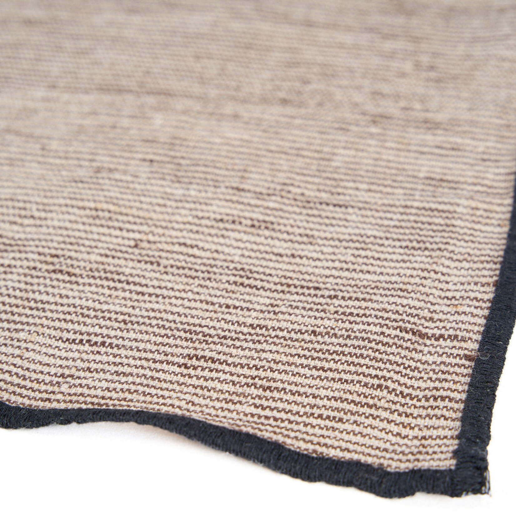 Bazar Bizar Antwerp The Code Linen Napkin - Natural Black - 45x45