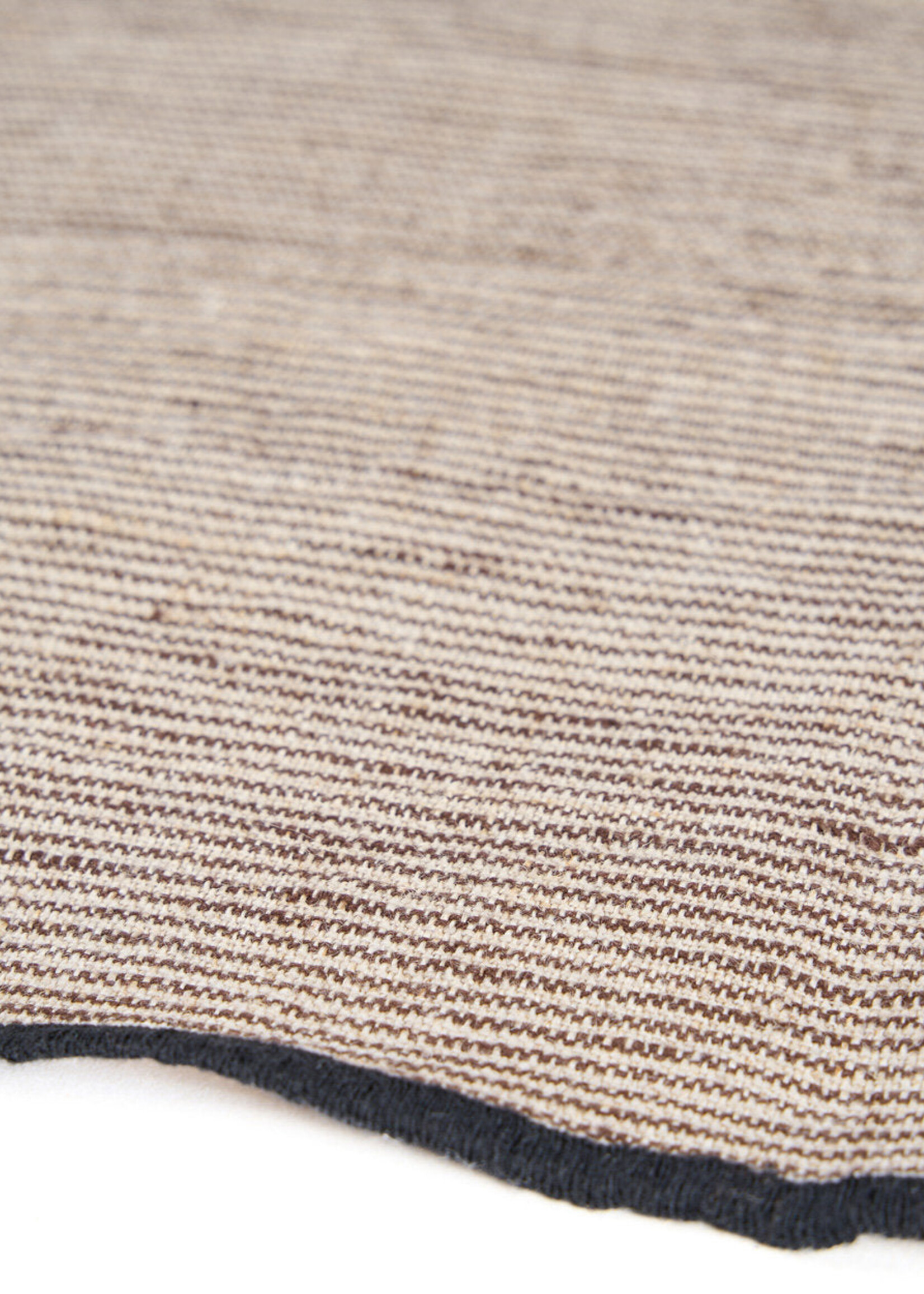 Bazar Bizar Antwerp The Code Linen Napkin - Natural Black - 45x45