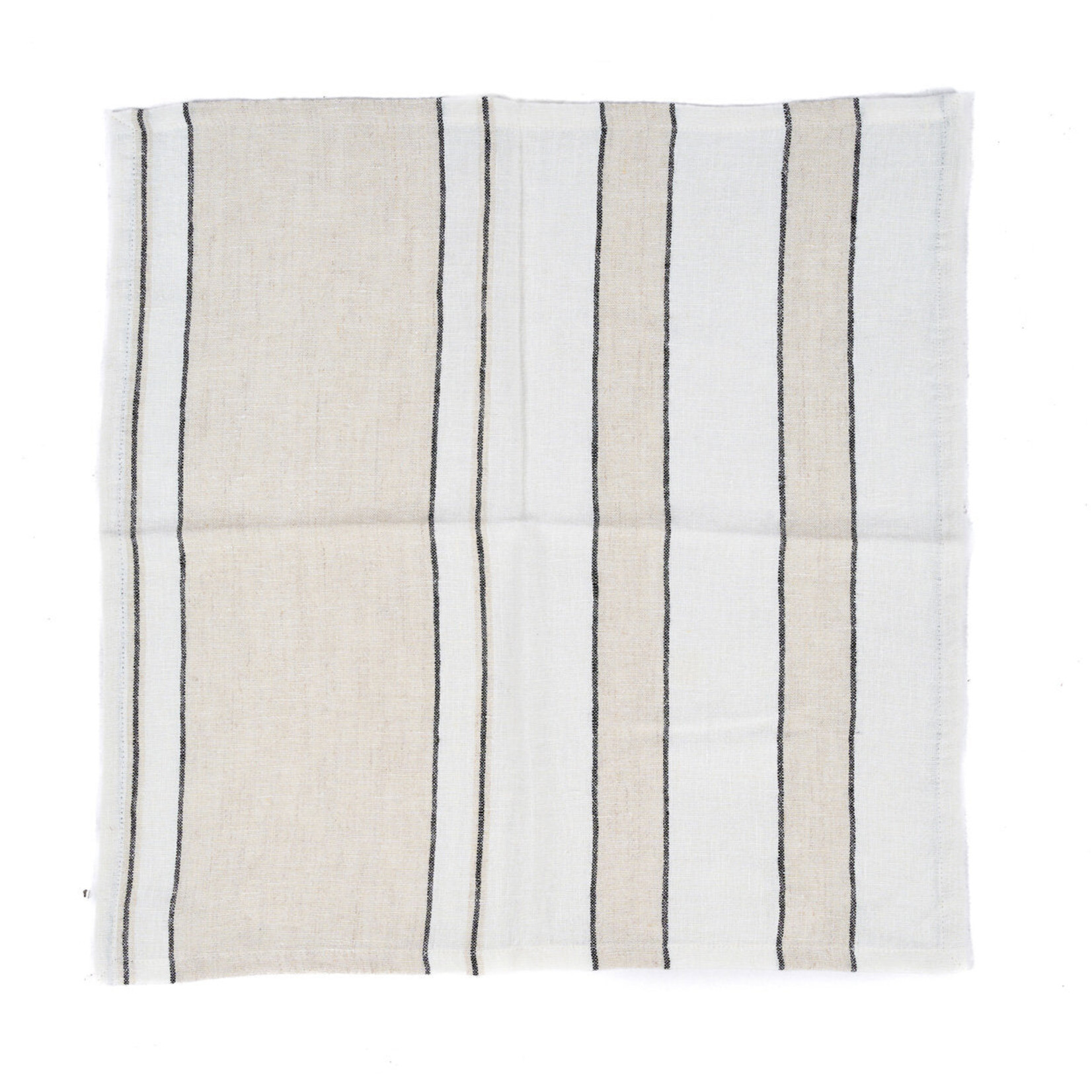 Bazar Bizar Antwerp The Provence Napkin - Natural Black White - 45x45