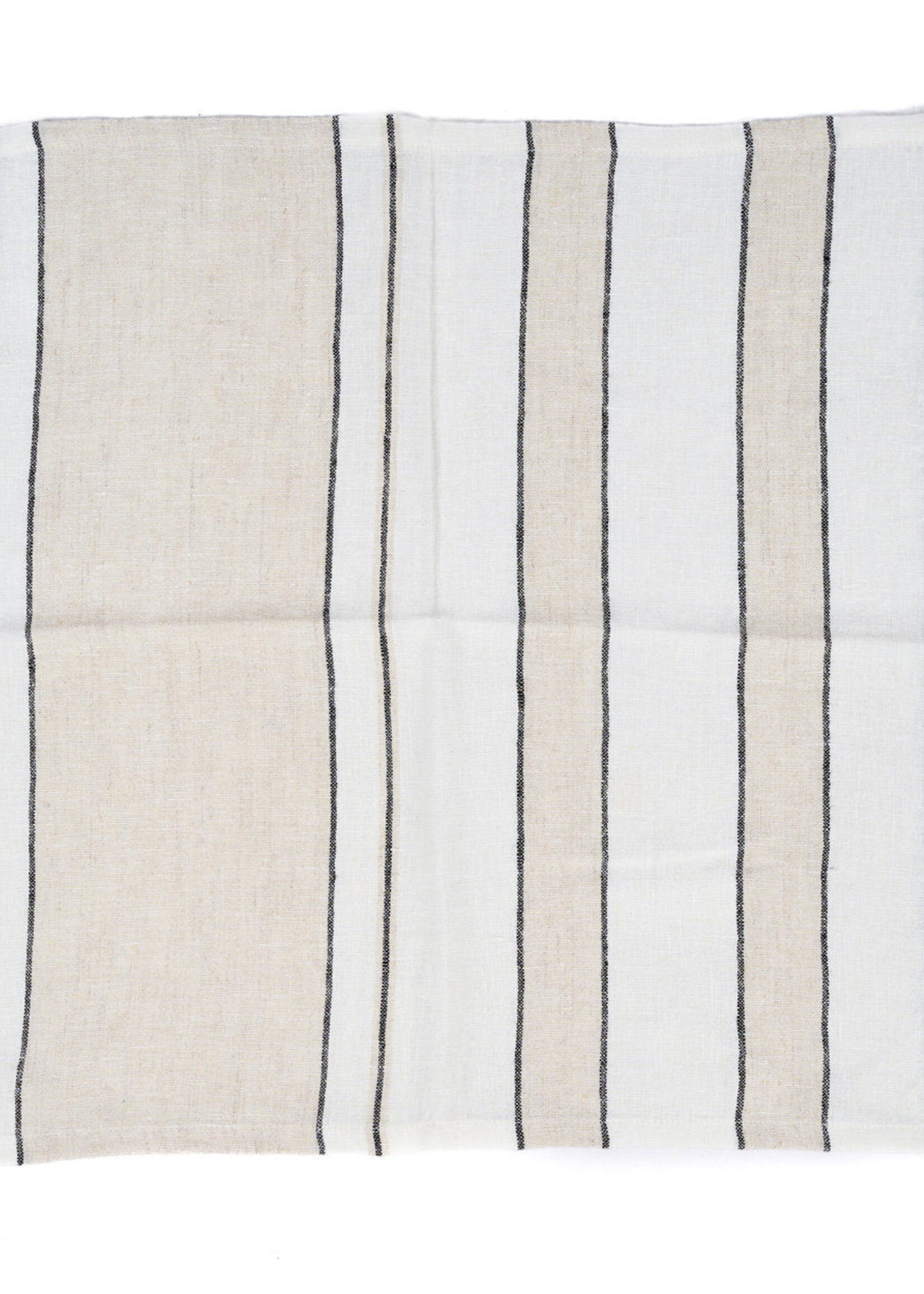 Bazar Bizar Antwerp The Provence Napkin - Natural Black White - 45x45
