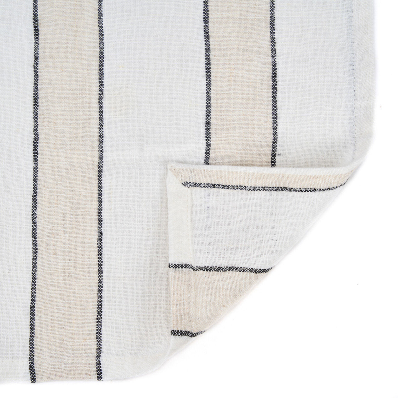 Bazar Bizar Antwerp The Provence Napkin - Natural Black White - 45x45