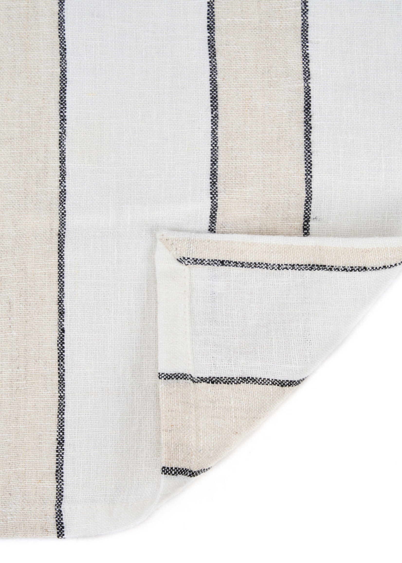 Bazar Bizar Antwerp The Provence Napkin - Natural Black White - 45x45
