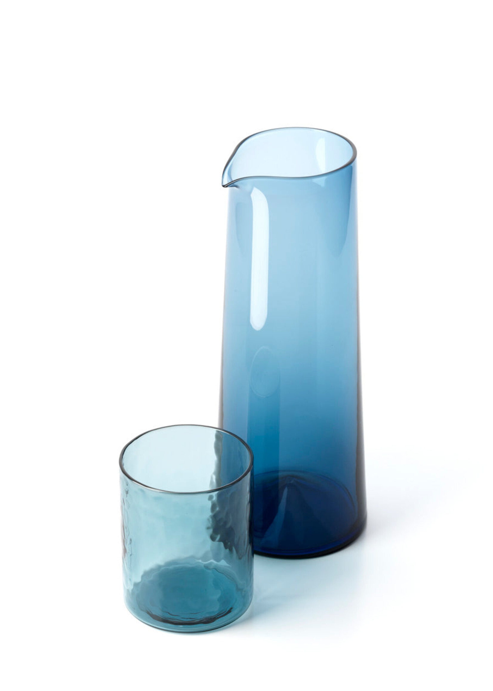 Bazar Bizar Antwerp The Azure Hammered High Tumbler - Blue