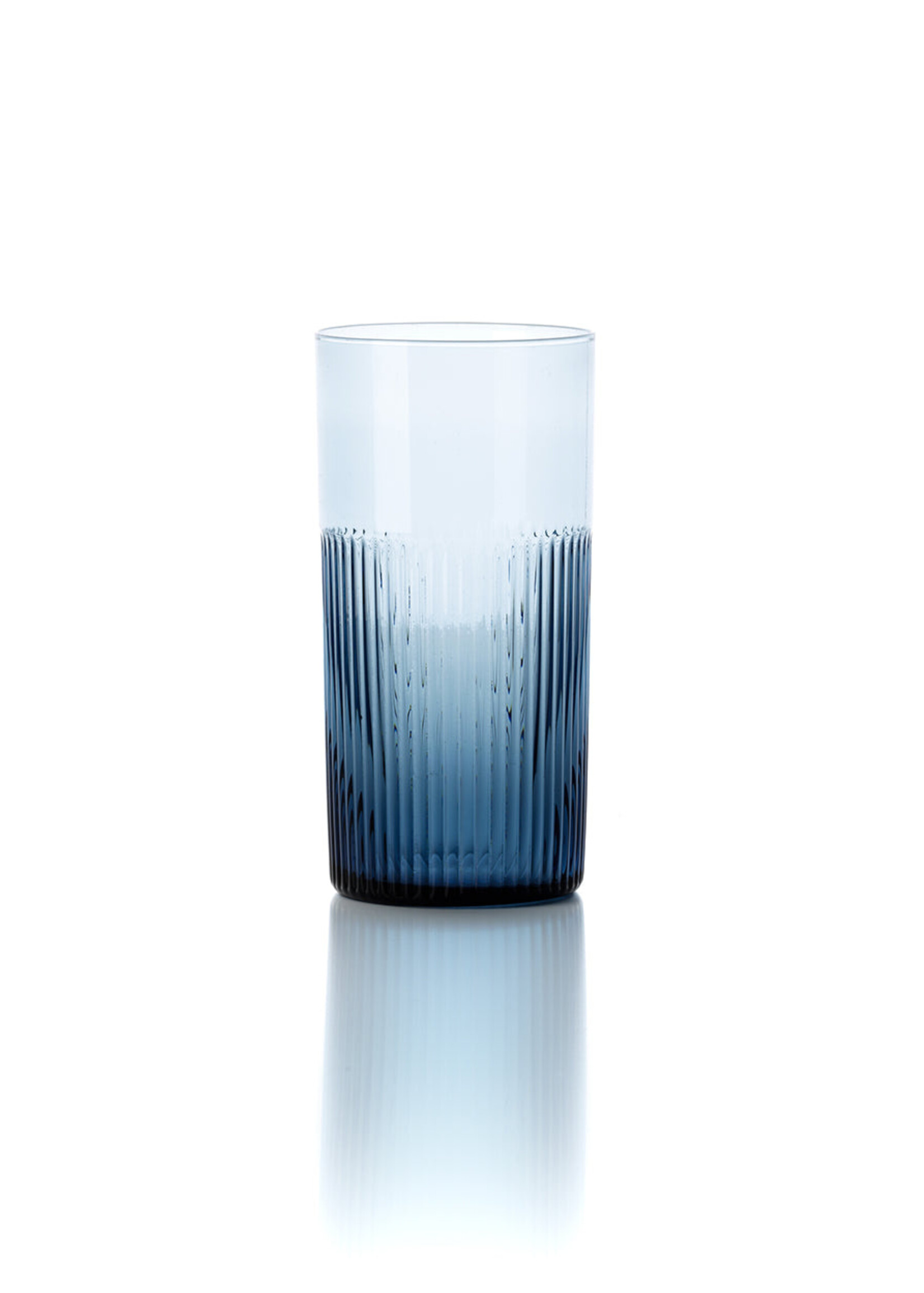 Bazar Bizar Antwerp The Azure Rippled High Tumbler - Blue